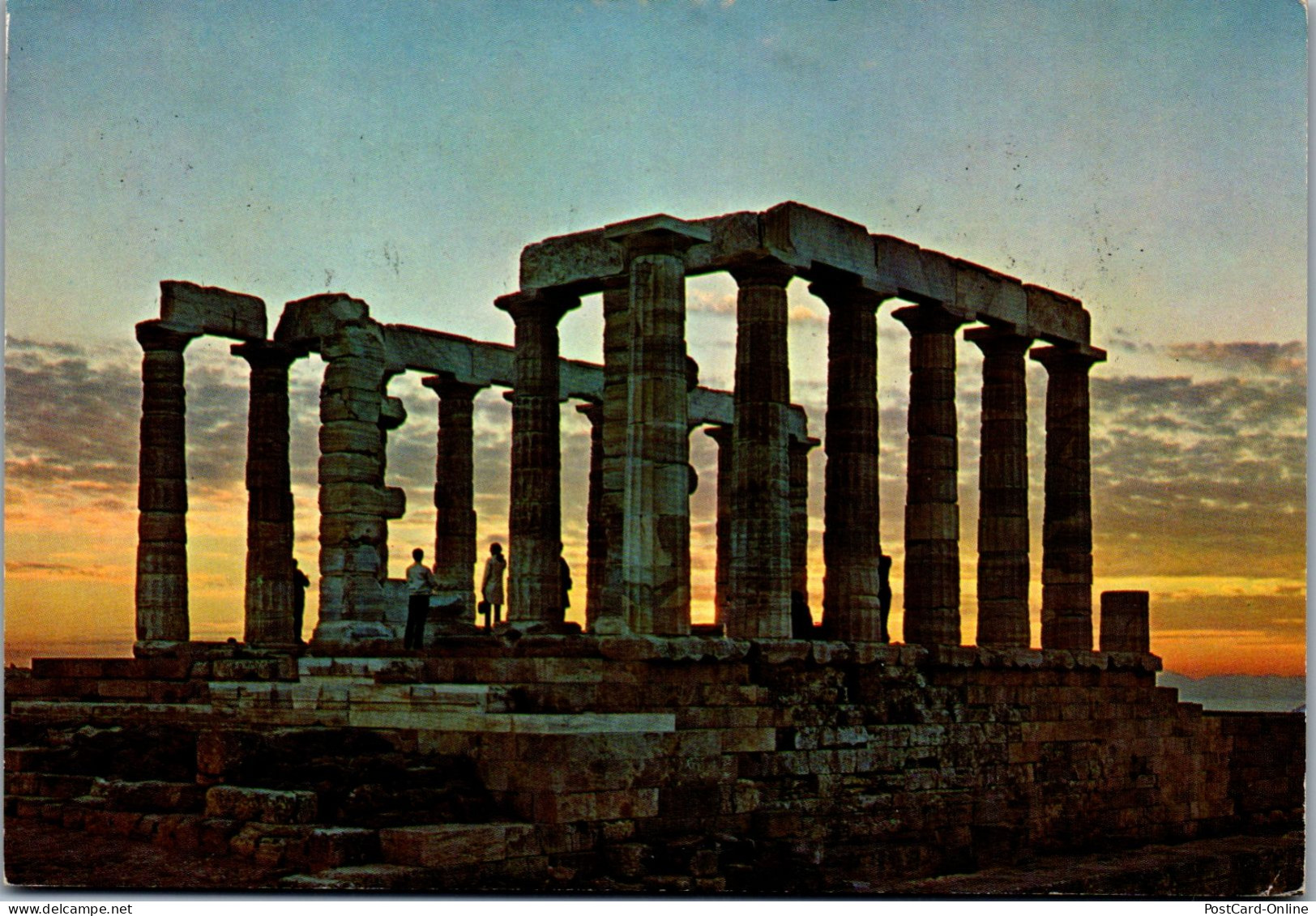 51240 - Griechenland - Athen , Athens , Sounion , The Temple Of Posseidon - Gelaufen  - Griekenland