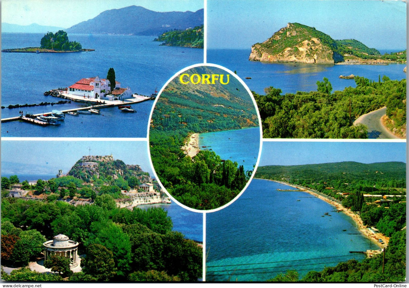 51213 - Griechenland - Corfou , Corfu , Korfu , Mehrbildkarte - Gelaufen  - Griechenland