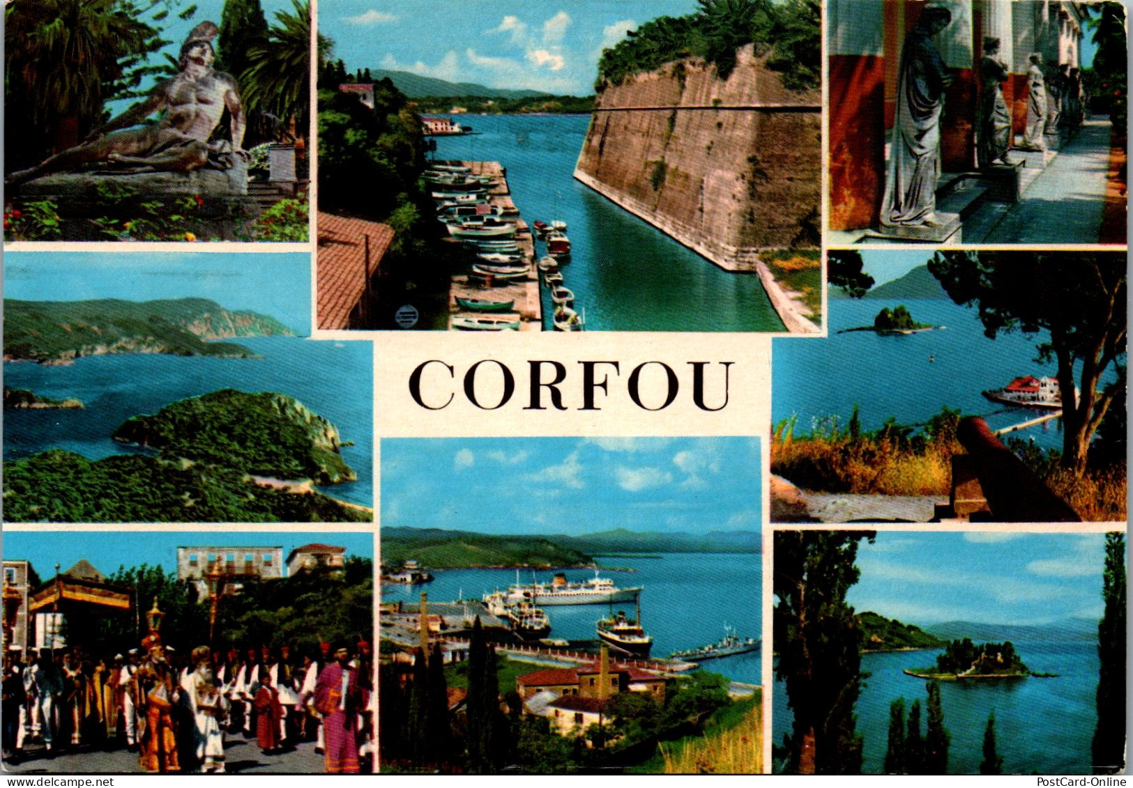 51212 - Griechenland - Corfou , Corfu , Korfu , Mehrbildkarte - Gelaufen 1982 - Griechenland