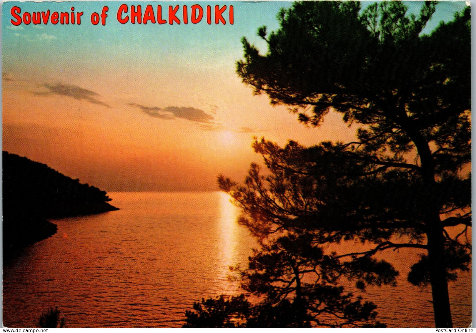 51206 - Griechenland - Chalkidiki , Halkidici , Sunset - Gelaufen 1982 - Griechenland