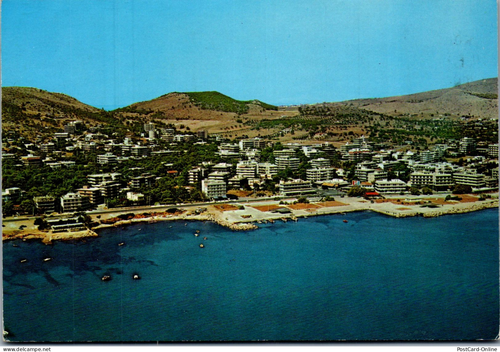 51197 - Griechenland - Attiki Varkiza , Attikh Bapkiza , Partial View Of The Beach - Gelaufen 1982 - Grèce