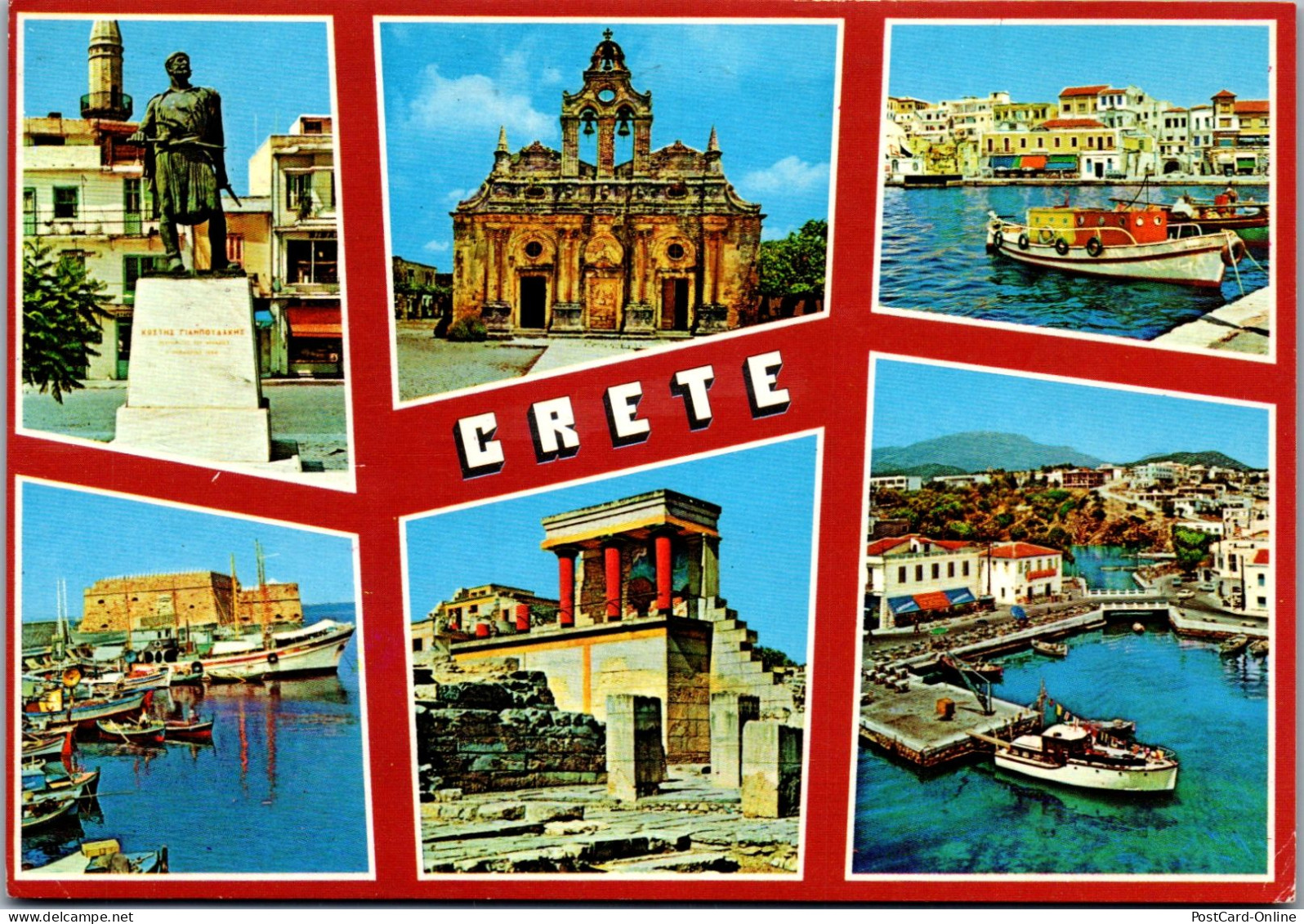 51171 - Griechenland - Crete , Kreta , Mehrbildkarte - Gelaufen  - Grèce