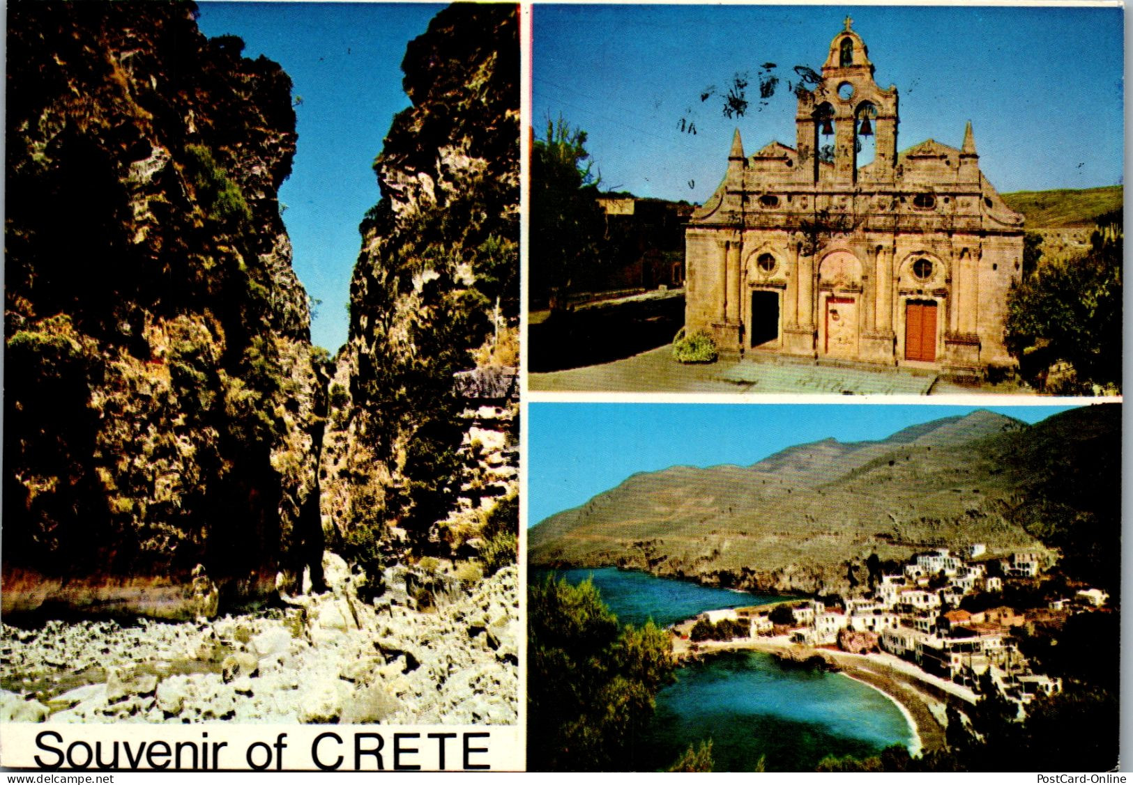 51163 - Griechenland - Crete , Kreta , The Ravine Of Samaria Arkadi Sfakia - Gelaufen 1982 - Grèce