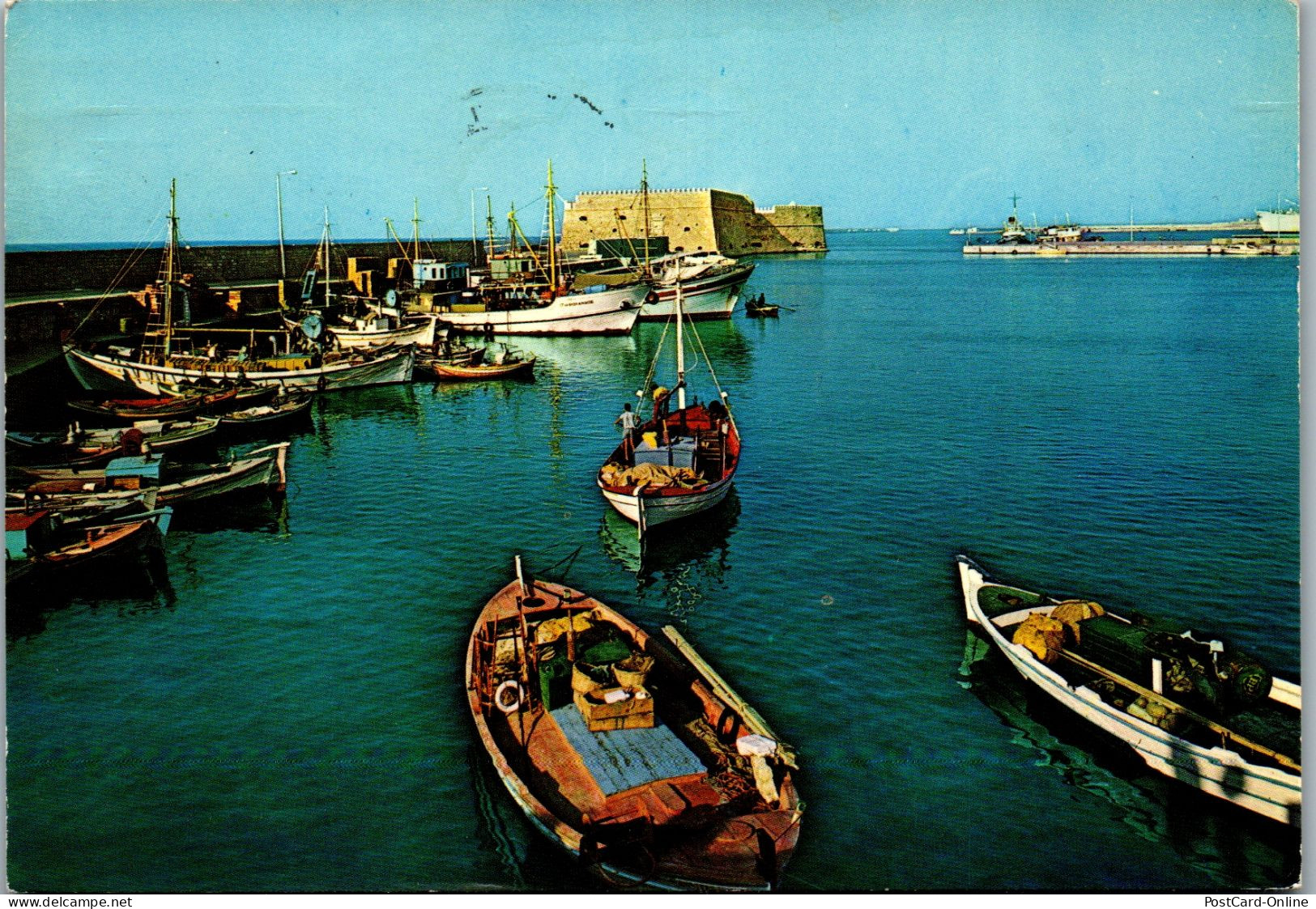 51154 - Griechenland - Heraklion , Kreta , Crete , The Old Port - Gelaufen 1979 - Grèce