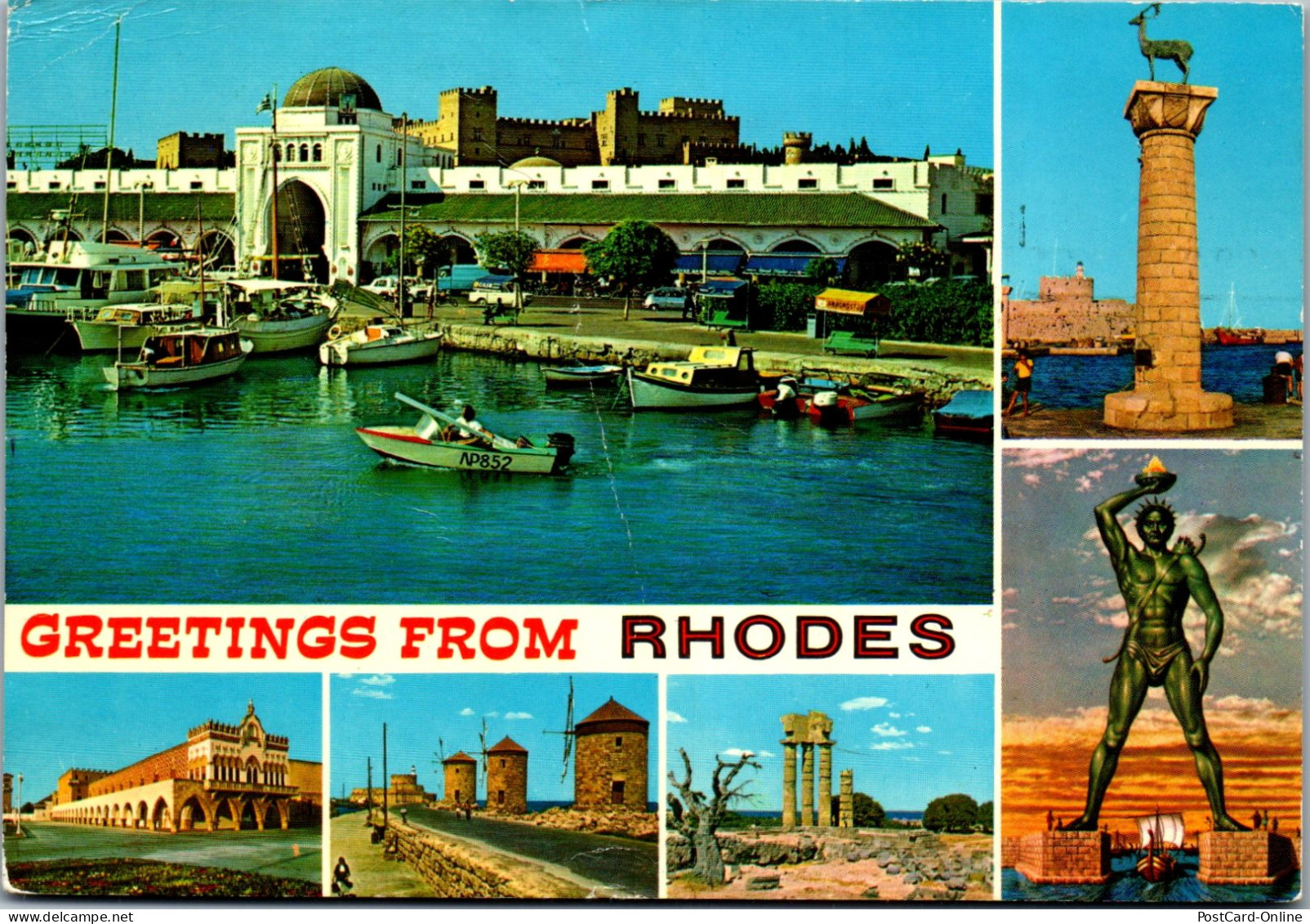 51147 - Griechenland - Rhodes , Rhodos , Mehrbildkarte - Gelaufen 1975 - Greece