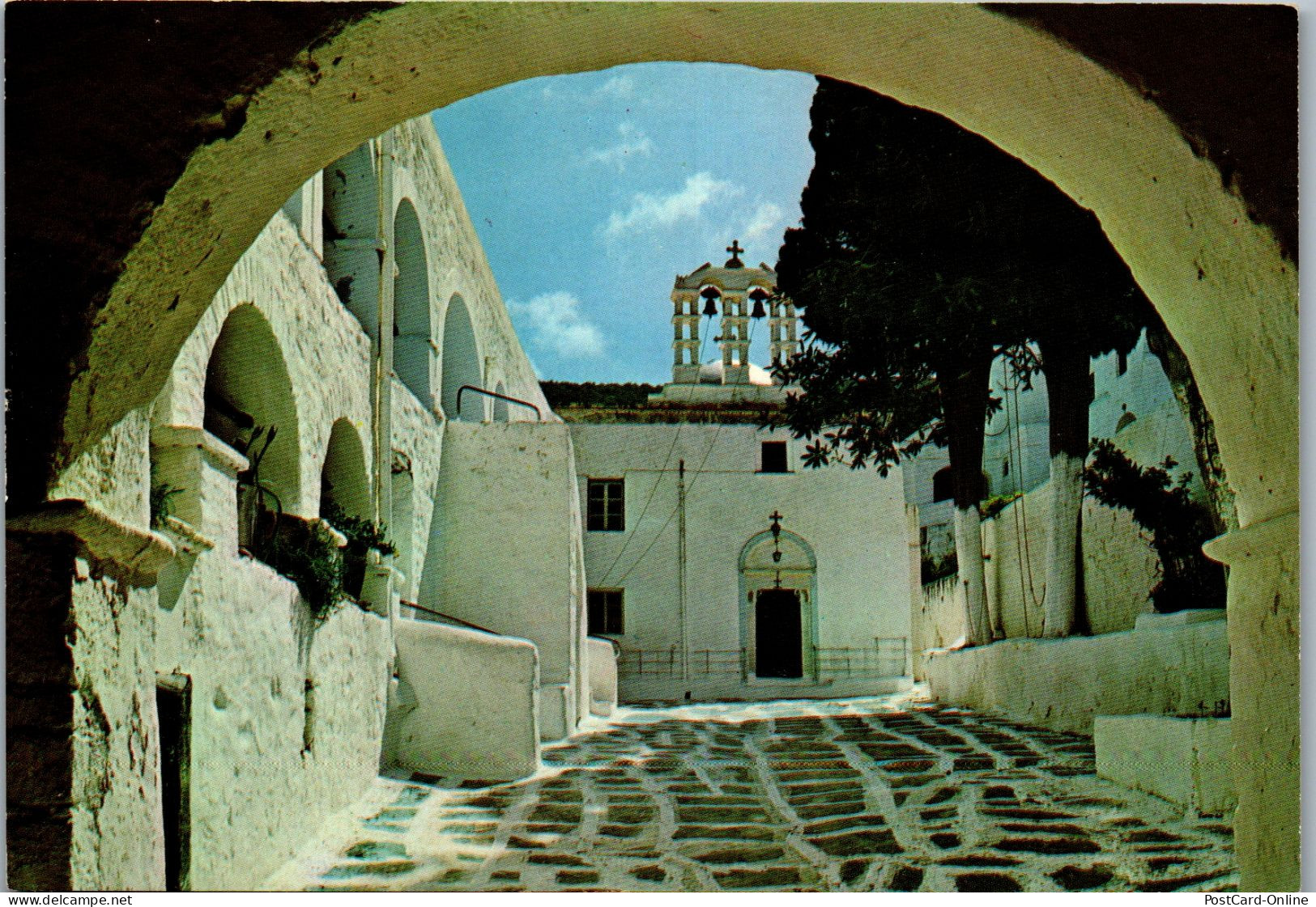 51136 - Griechenland - Paros , The Internal Court Of The Monastery Of Logovarda - Gelaufen 1984 - Griechenland