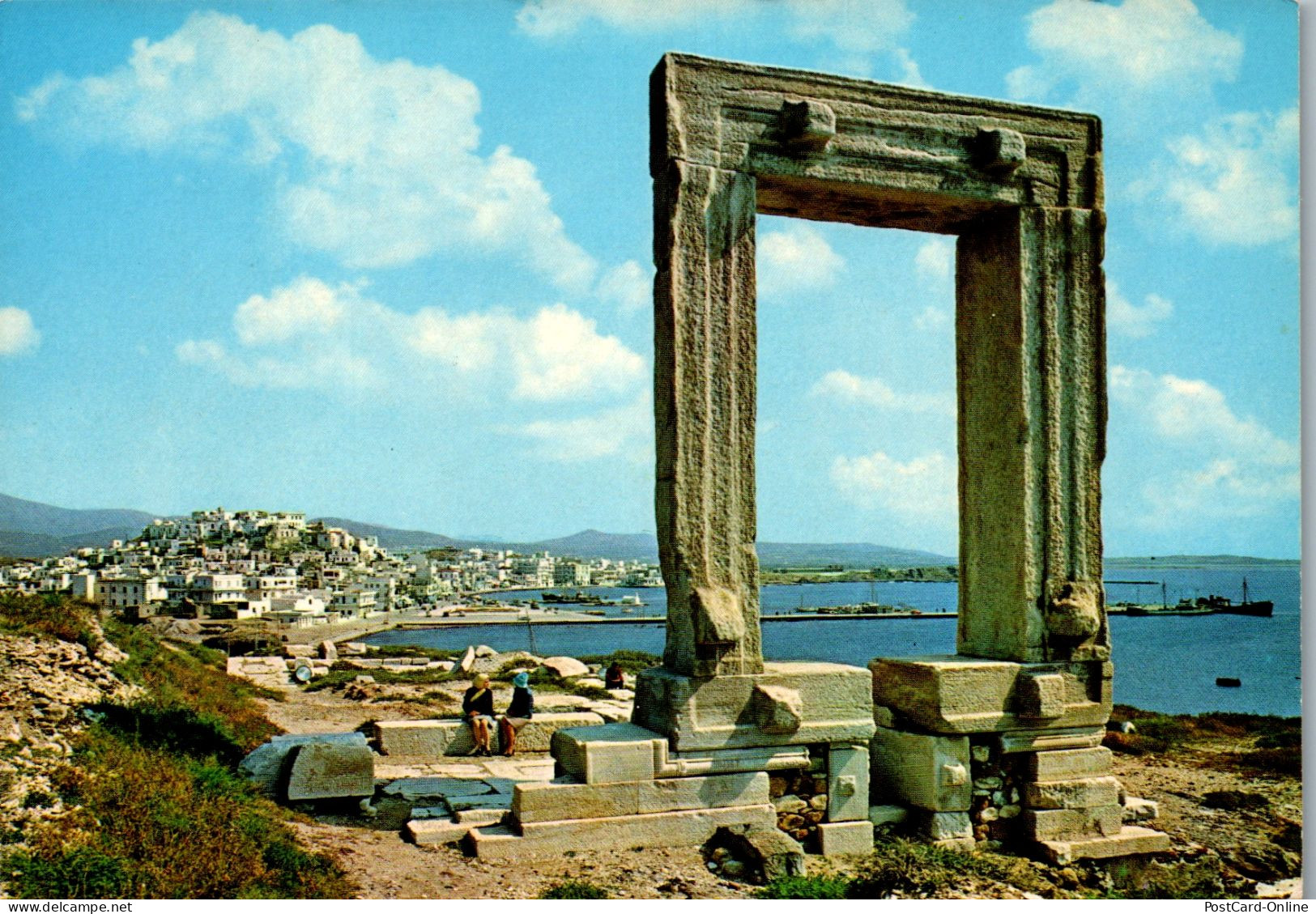 51130 - Griechenland - Naxos , Tempel Of Apollon - Gelaufen 1986 - Griechenland