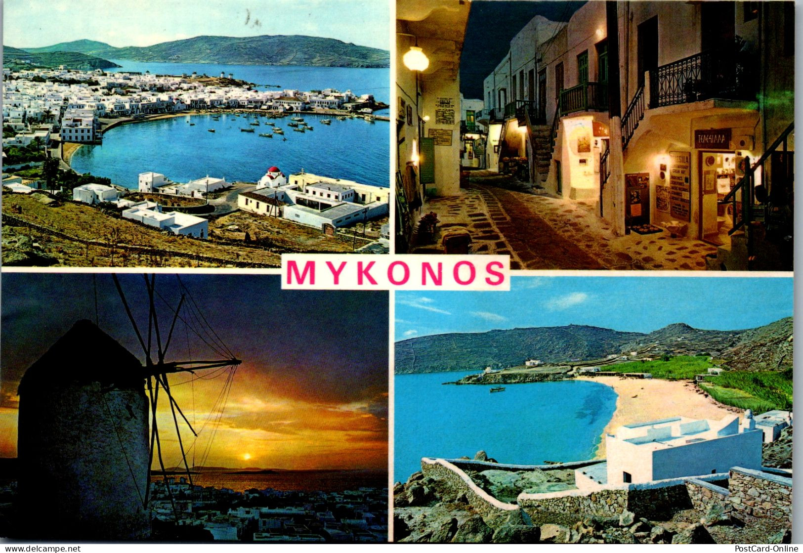 51120 - Griechenland - Mykonos , Mehrbildkarte - Gelaufen 1980 - Greece