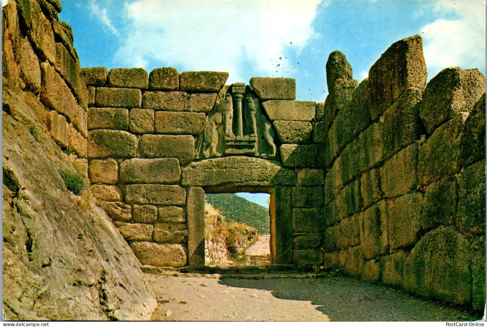 51118 - Griechenland - Mycenae , Mykene , Lions Gate - Gelaufen 1973 - Griechenland