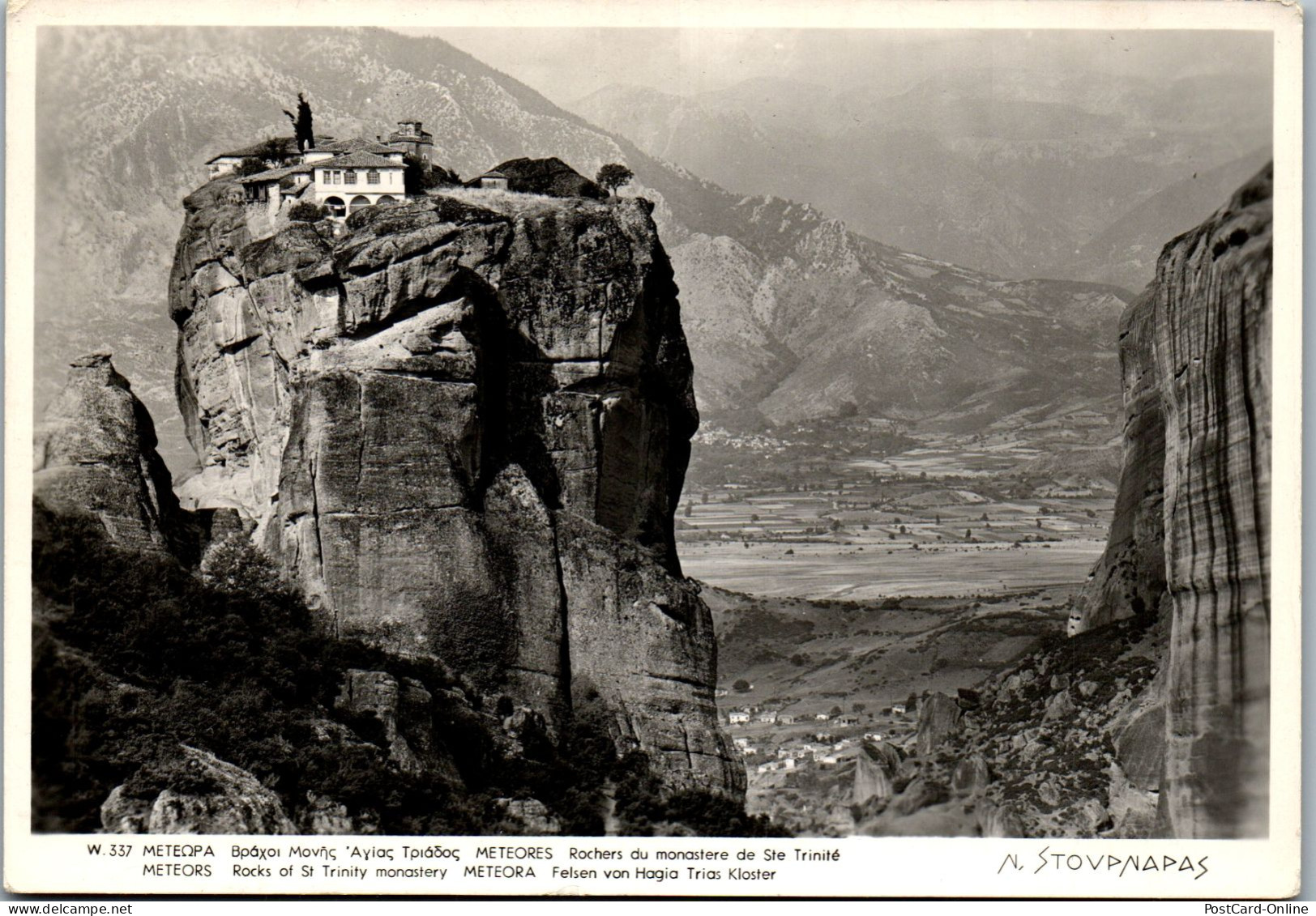 51112 - Griechenland - Meteora , Rocks Of Trinity Monastery - Gelaufen 1965 - Greece