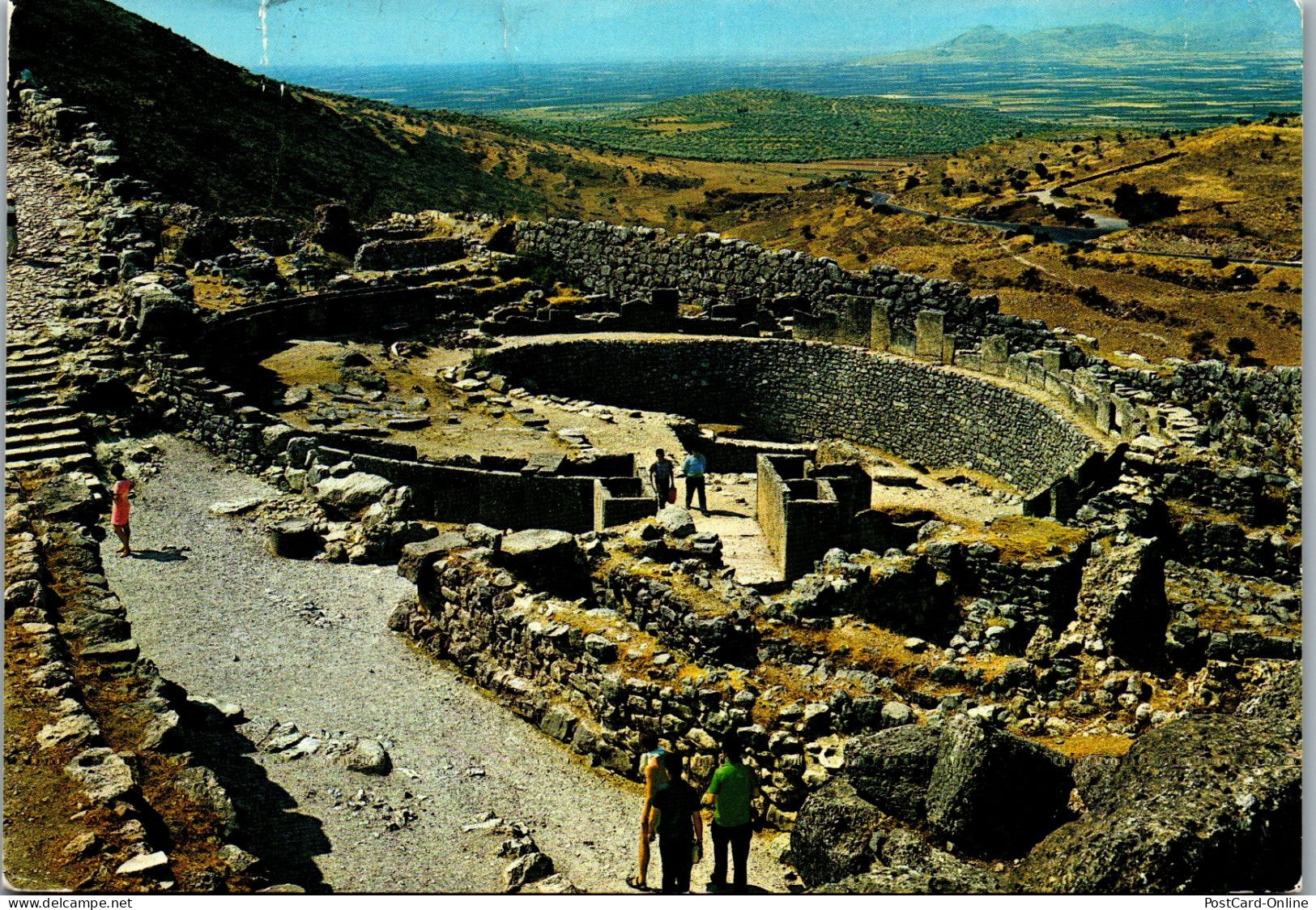 51117 - Griechenland - Mykene , Mycenae , The Enclosure Of The Graves - Gelaufen  - Griechenland