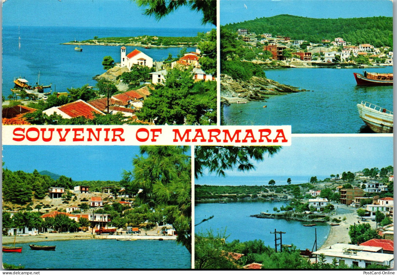 51109 - Griechenland - Halkidiki , Marmaras , Mehrbildkarte - Gelaufen 1977 - Greece