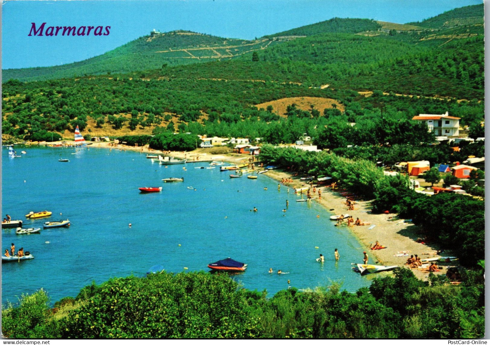 51110 - Griechenland - Halkidiki , Marmaras , Agia Cyriaci Beach - Gelaufen 1984 - Grèce