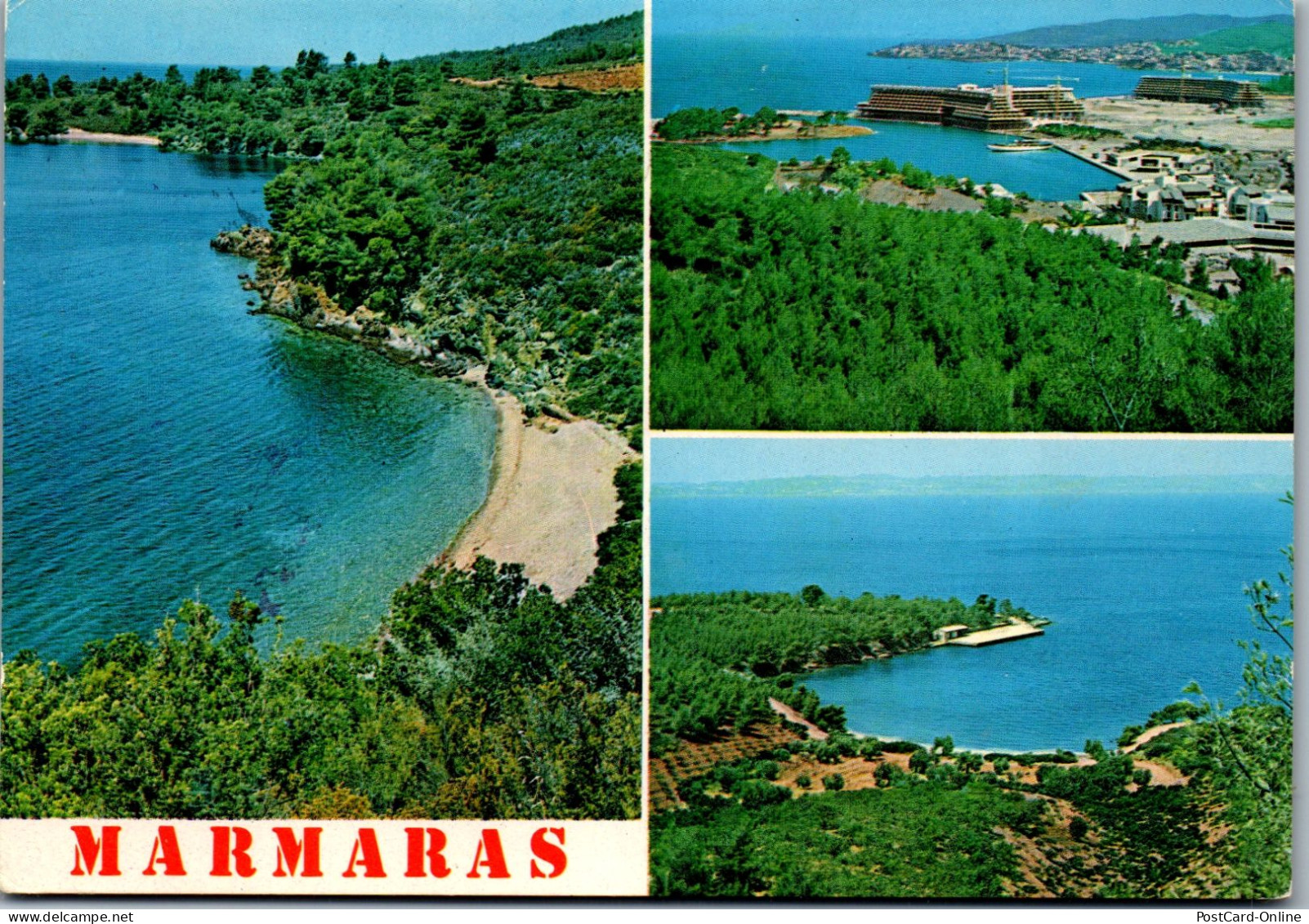 51107 - Griechenland - Halkidiki , Marmaras , Mehrbildkarte - Gelaufen  - Grèce