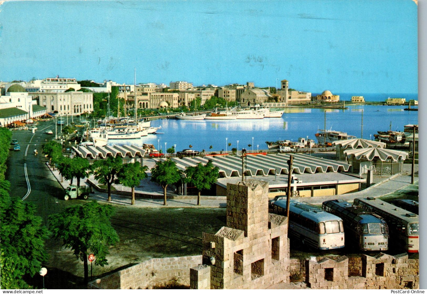 51092 - Griechenland - Rhodes , Rhodos , Port Of Mandraki - Gelaufen 1976 - Greece