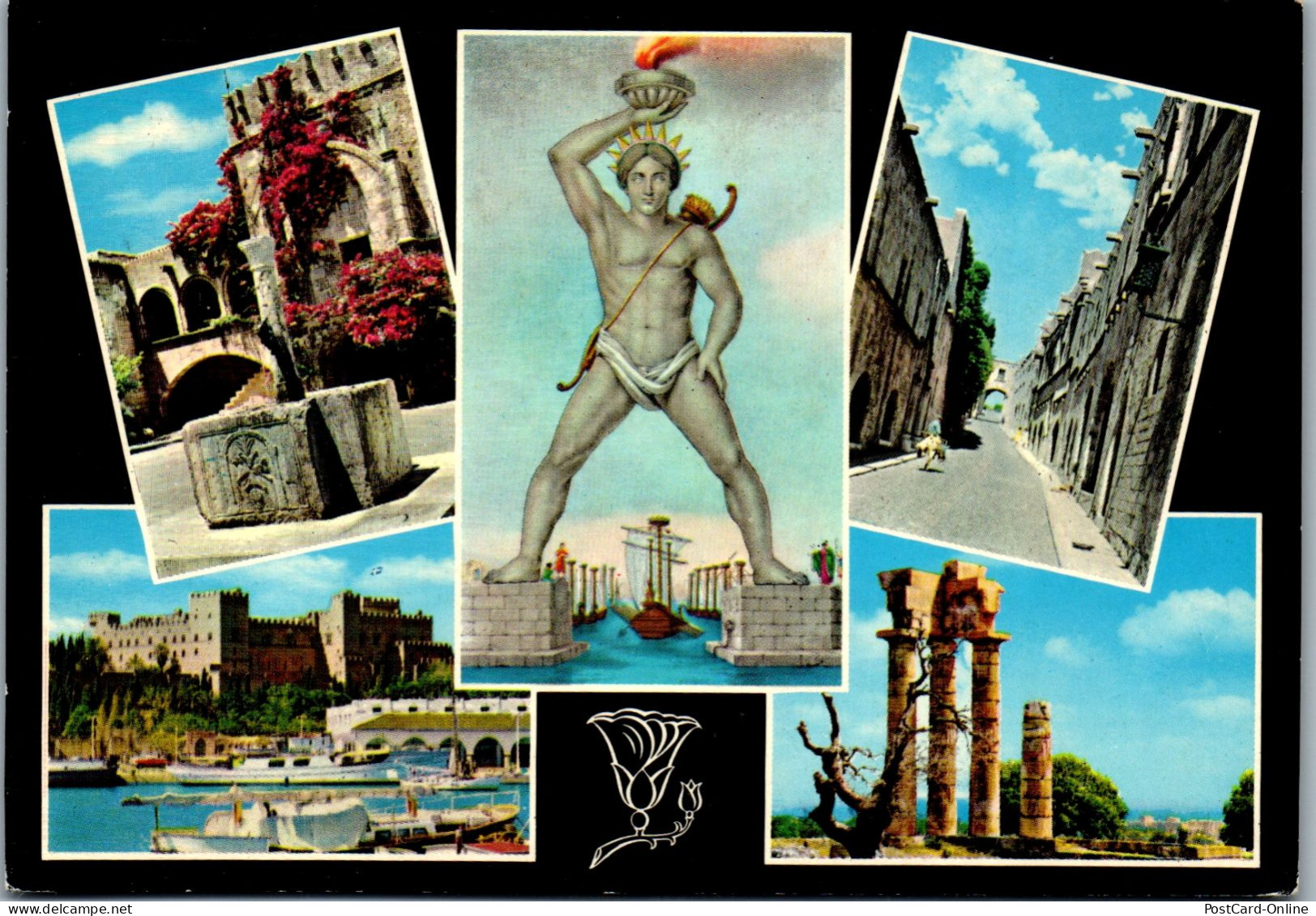 51083 - Griechenland - Rhodes , Rhodos , Mehrbildkarte - Gelaufen 1969 - Greece