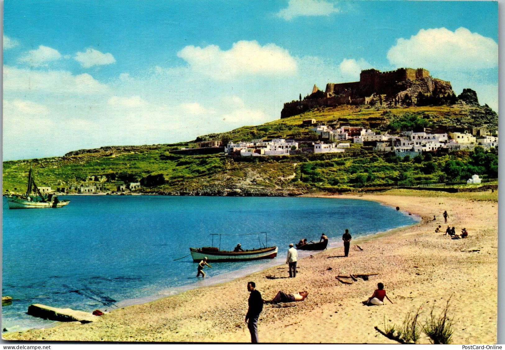 51084 - Griechenland - Rhodes , Rhodos , View Of Lindos - Gelaufen 1969 - Grecia