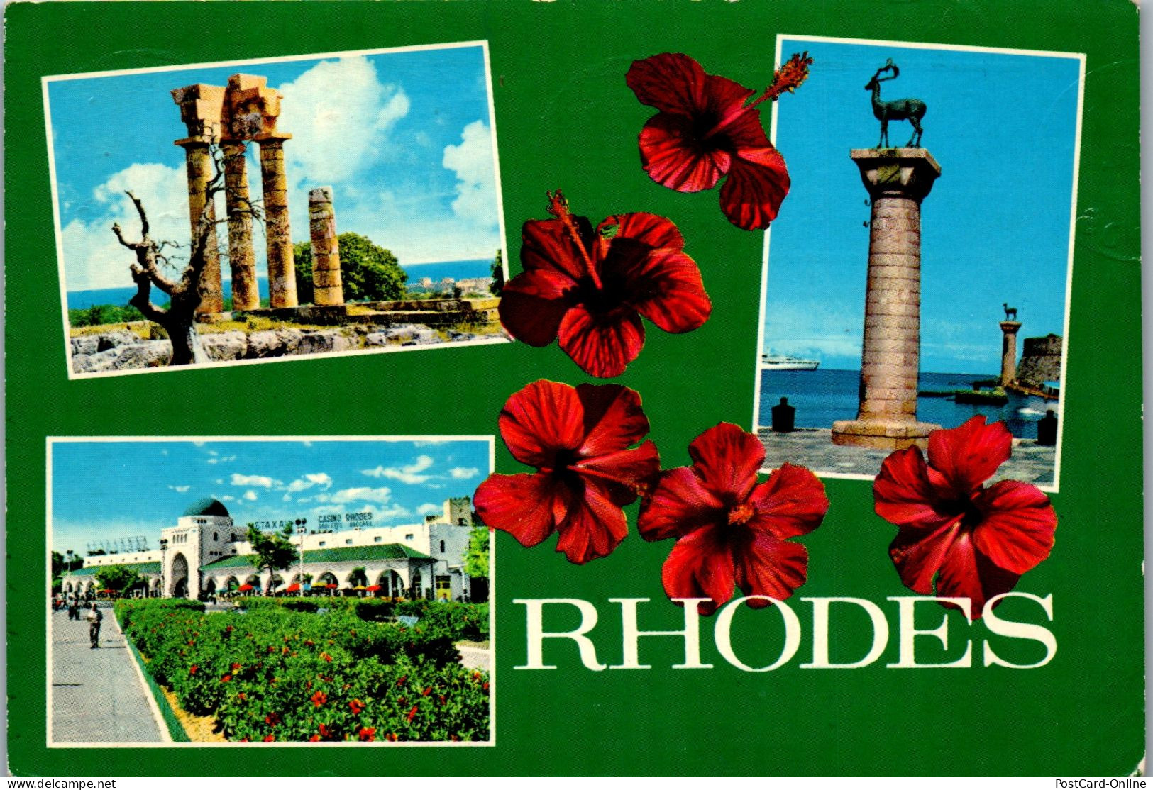 51078 - Griechenland - Rhodes , Rhodos , Mehrbildkarte - Gelaufen 1971 - Grèce