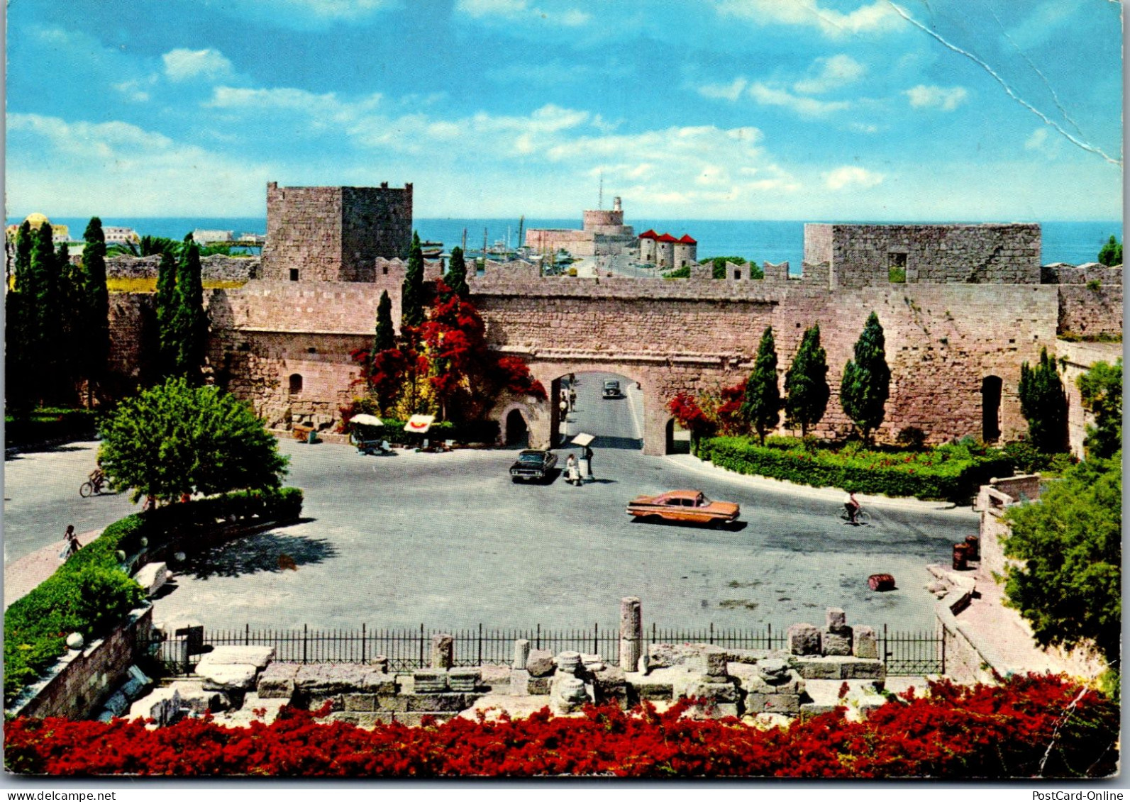 51085 - Griechenland - Rhodes , Rhodos , Freiheitstor - Gelaufen 1974 - Griechenland