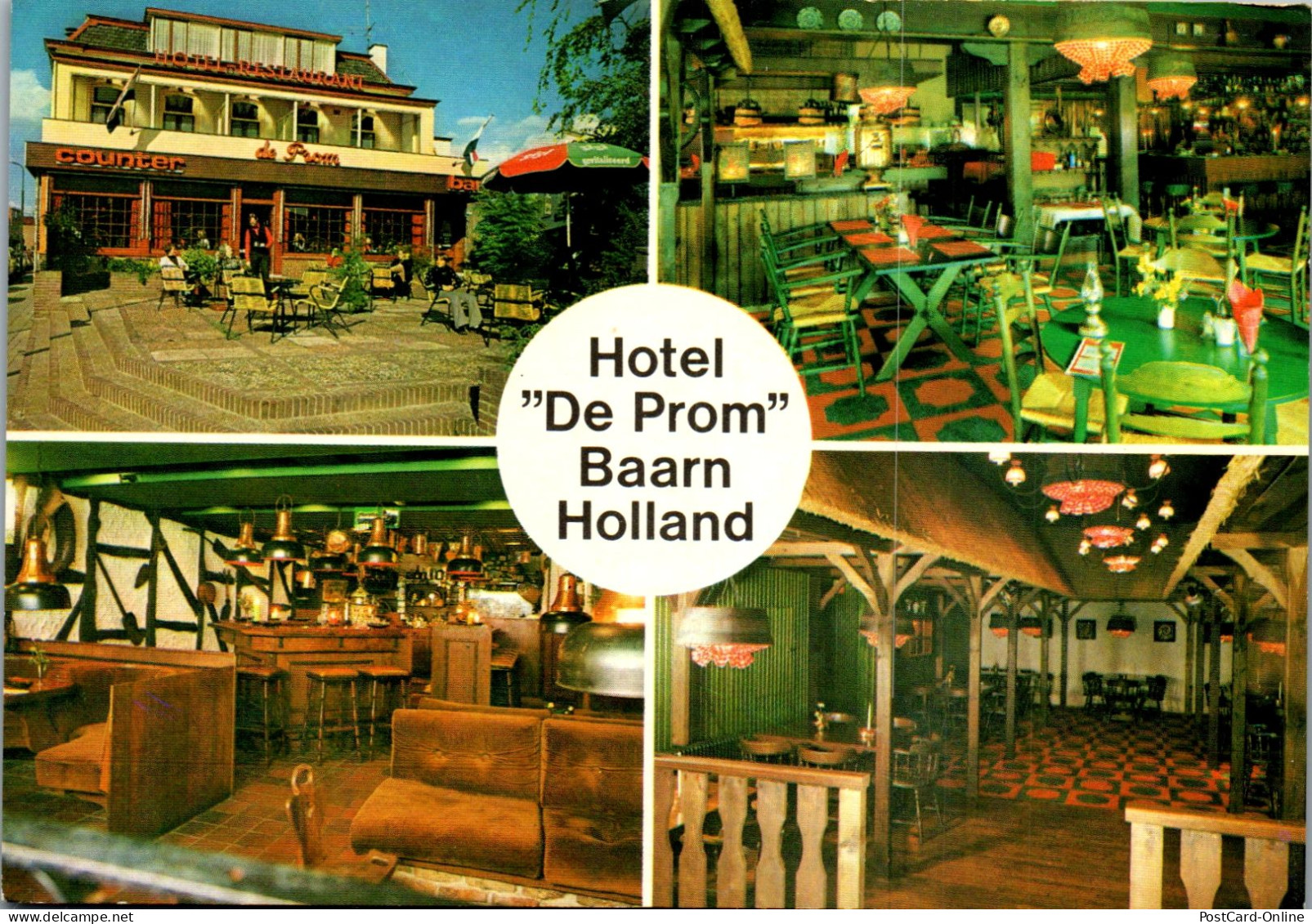 51062 - Niederlande - Baarn , Hotel Restaurant De Prom , Mehrbildkarte - Nicht Gelaufen  - Baarn