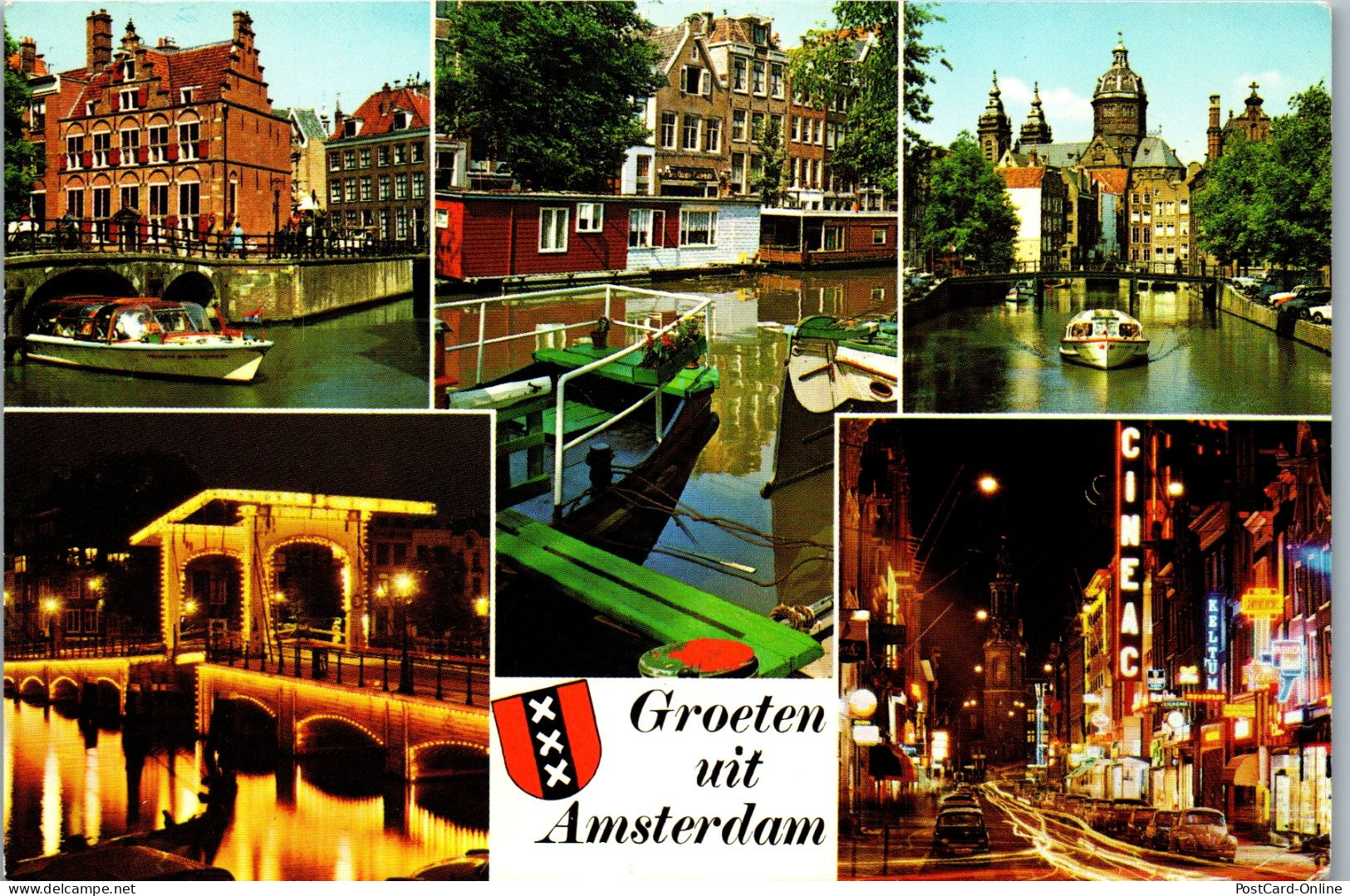 51046 - Niederlande - Amsterdam , Mehrbildkarte - Gelaufen 1979 - Amsterdam