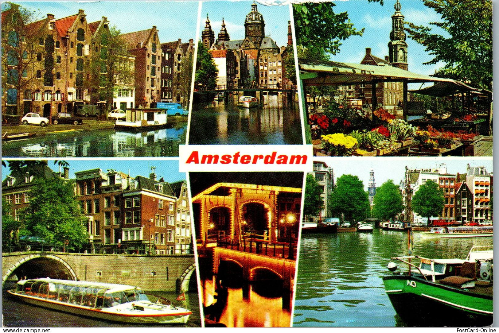51044 - Niederlande - Amsterdam , Mehrbildkarte - Gelaufen 1984 - Amsterdam