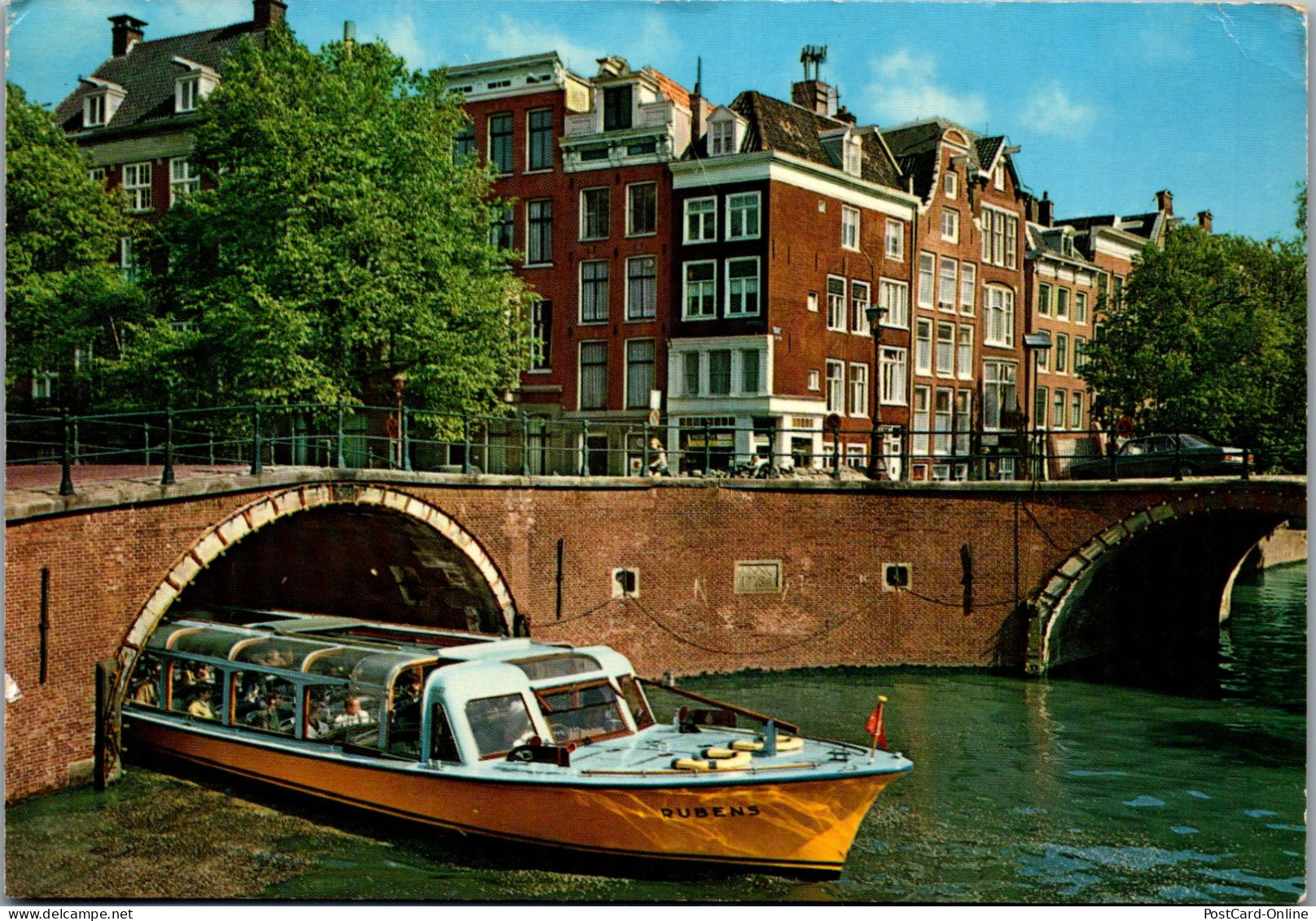 51040 - Niederlande - Amsterdam , Amsterdamse Gracht Met Rondvaartboot Rubens - Gelaufen 1973 - Amsterdam