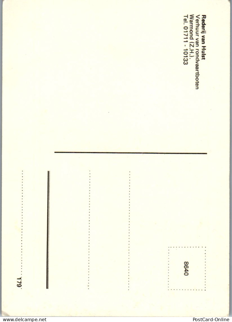 51021 - Niederlande - Warmond , Rederij Van Hulst - Nicht Gelaufen  - Andere & Zonder Classificatie