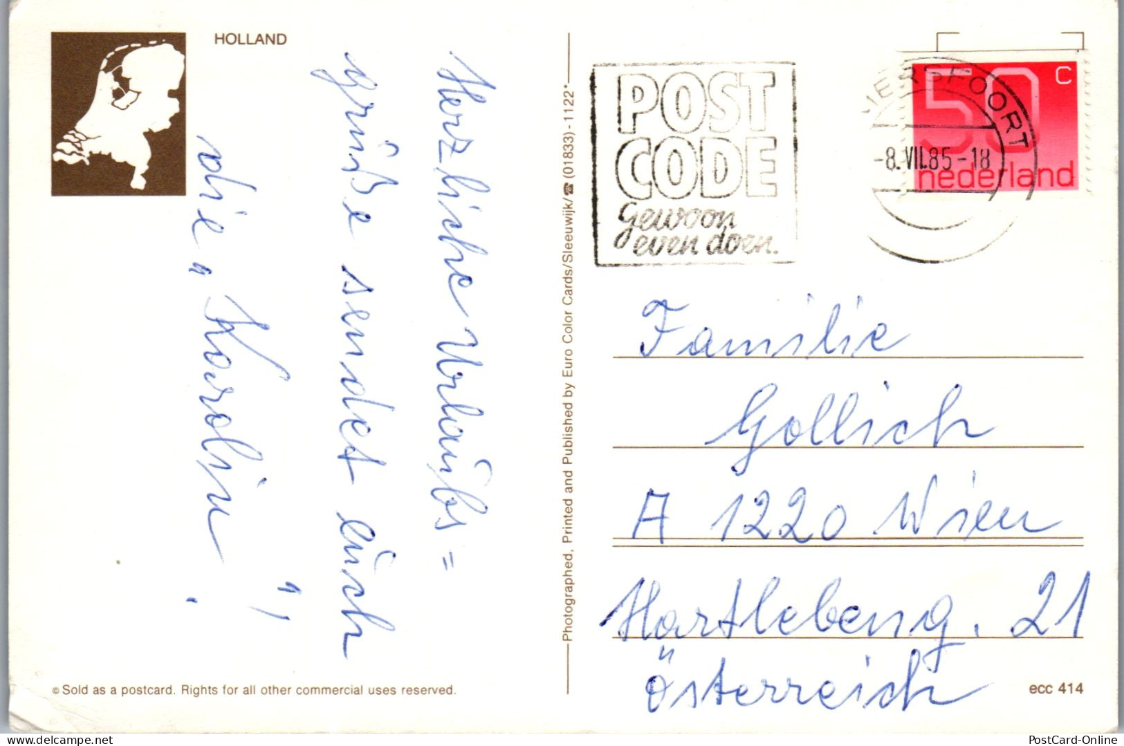 51018 - Niederlande - Motiv , Mehrbildkarte - Gelaufen 1985 - Other & Unclassified