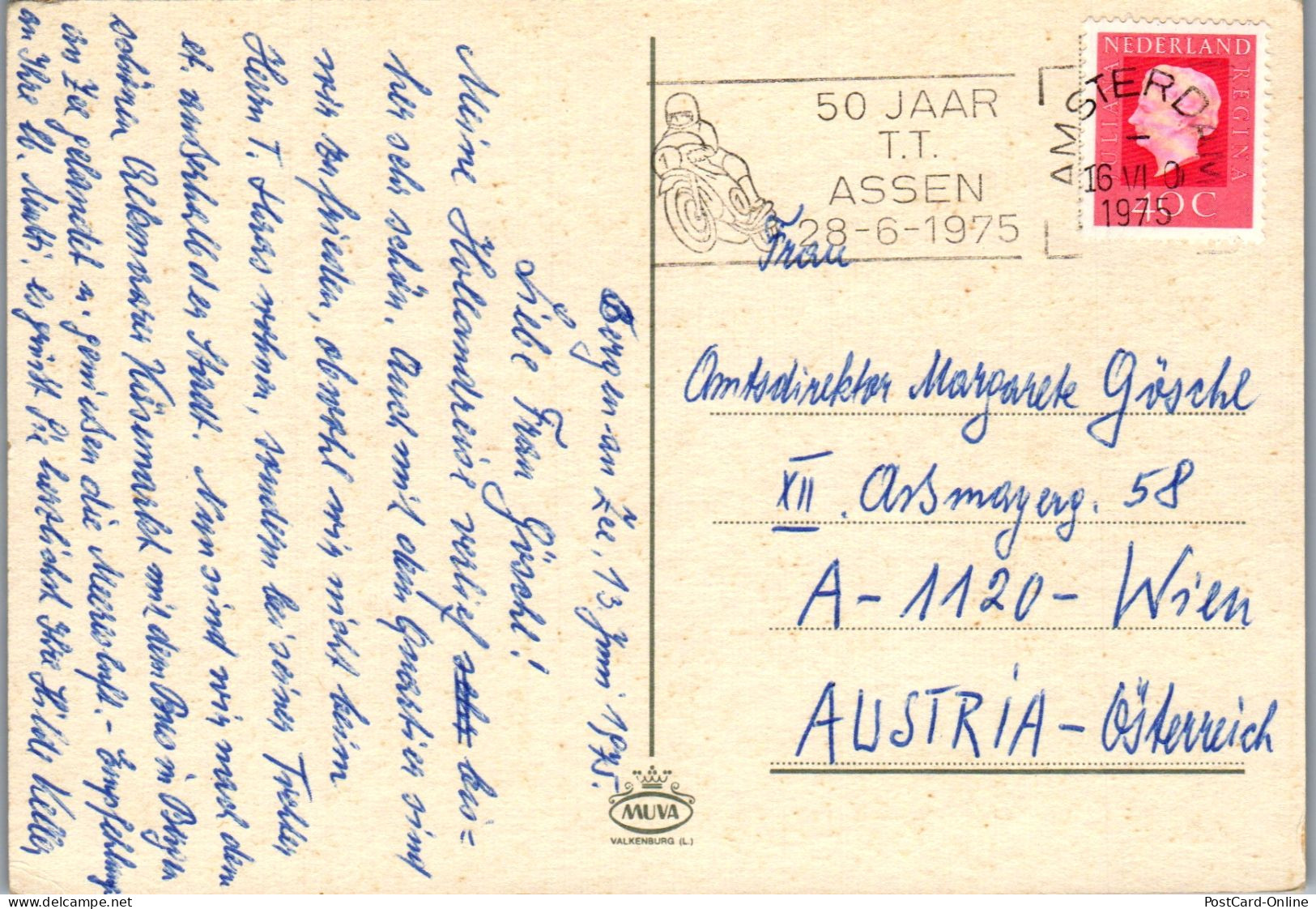 51019 - Niederlande - Landkarte , Mehrbildkarte , Camping , Strand - Gelaufen 1975 - Other & Unclassified