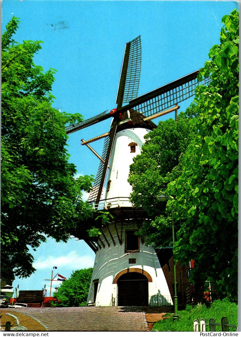 51008 - Niederlande - Willemstad , De Oranjemolen , Windmühle - Gelaufen 1981 - Autres & Non Classés