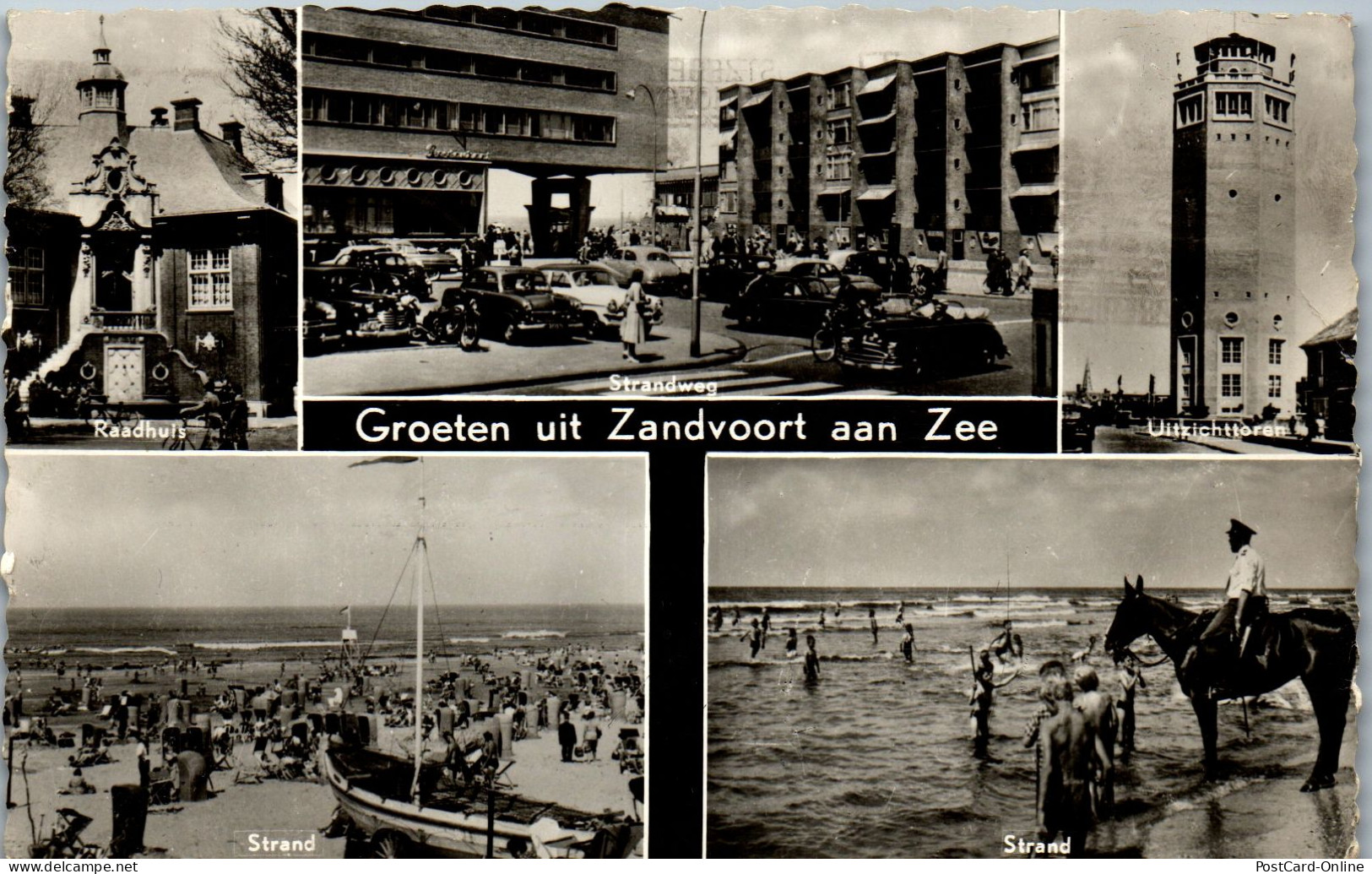 51010 - Niederlande - Zandvoort Aan Zee , Strand , Strandweg , Uitzichttoren , Mehrbildkarte - Gelaufen 1959 - Zandvoort