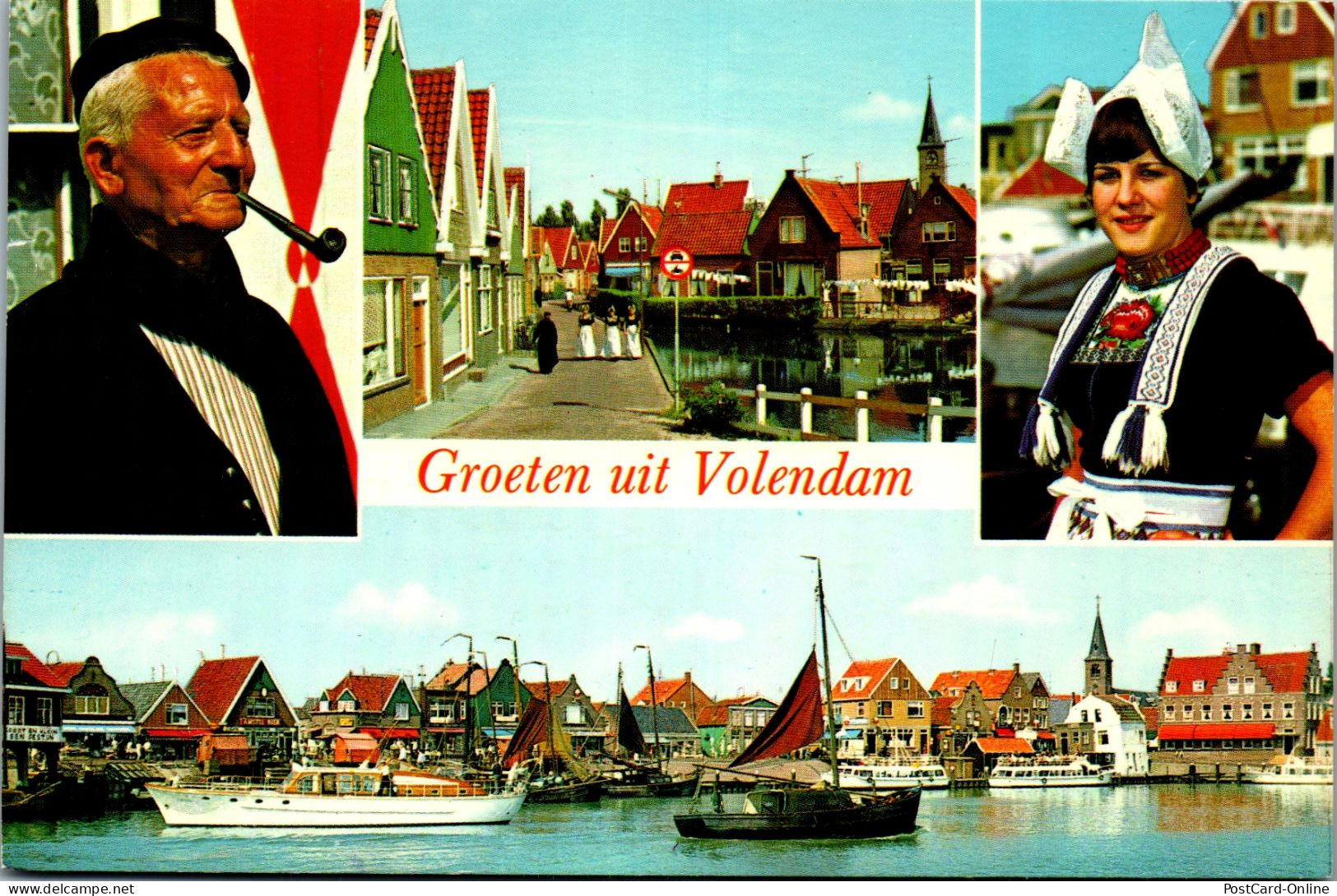 50999 - Niederlande - Volendam , Mehrbildkarte - Gelaufen  - Volendam