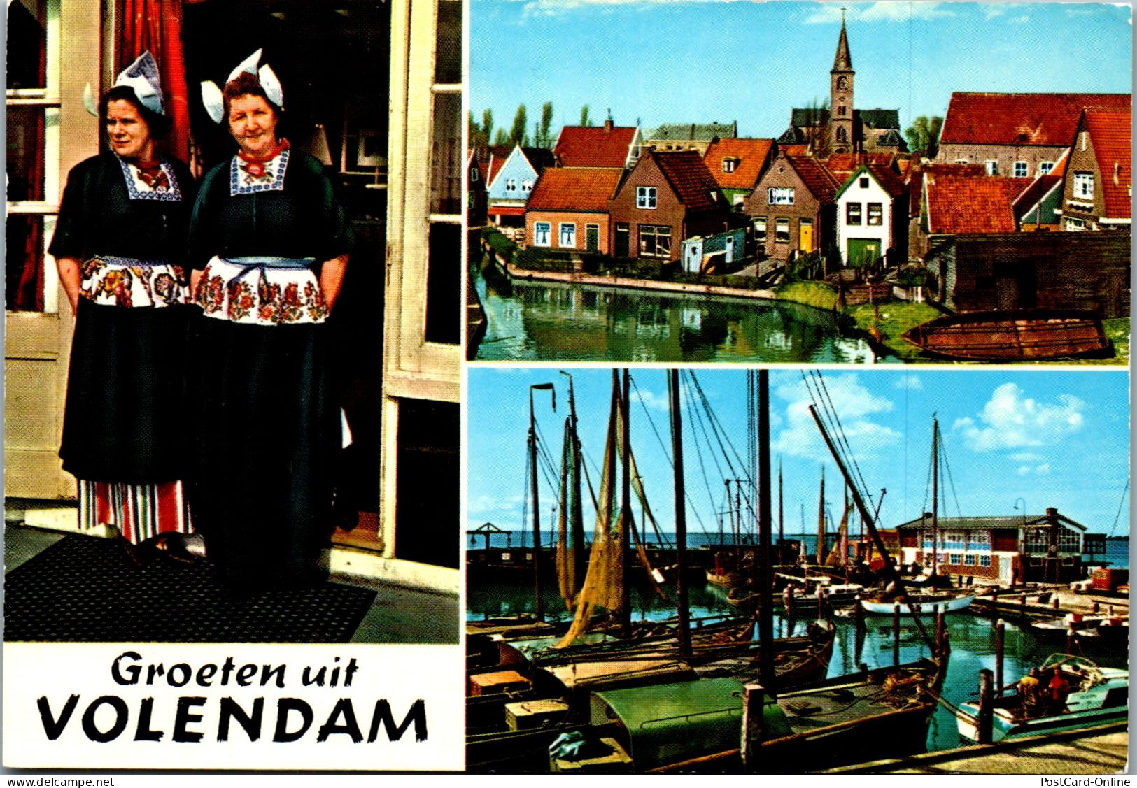 51000 - Niederlande - Volendam , Mehrbildkarte - Gelaufen  - Volendam
