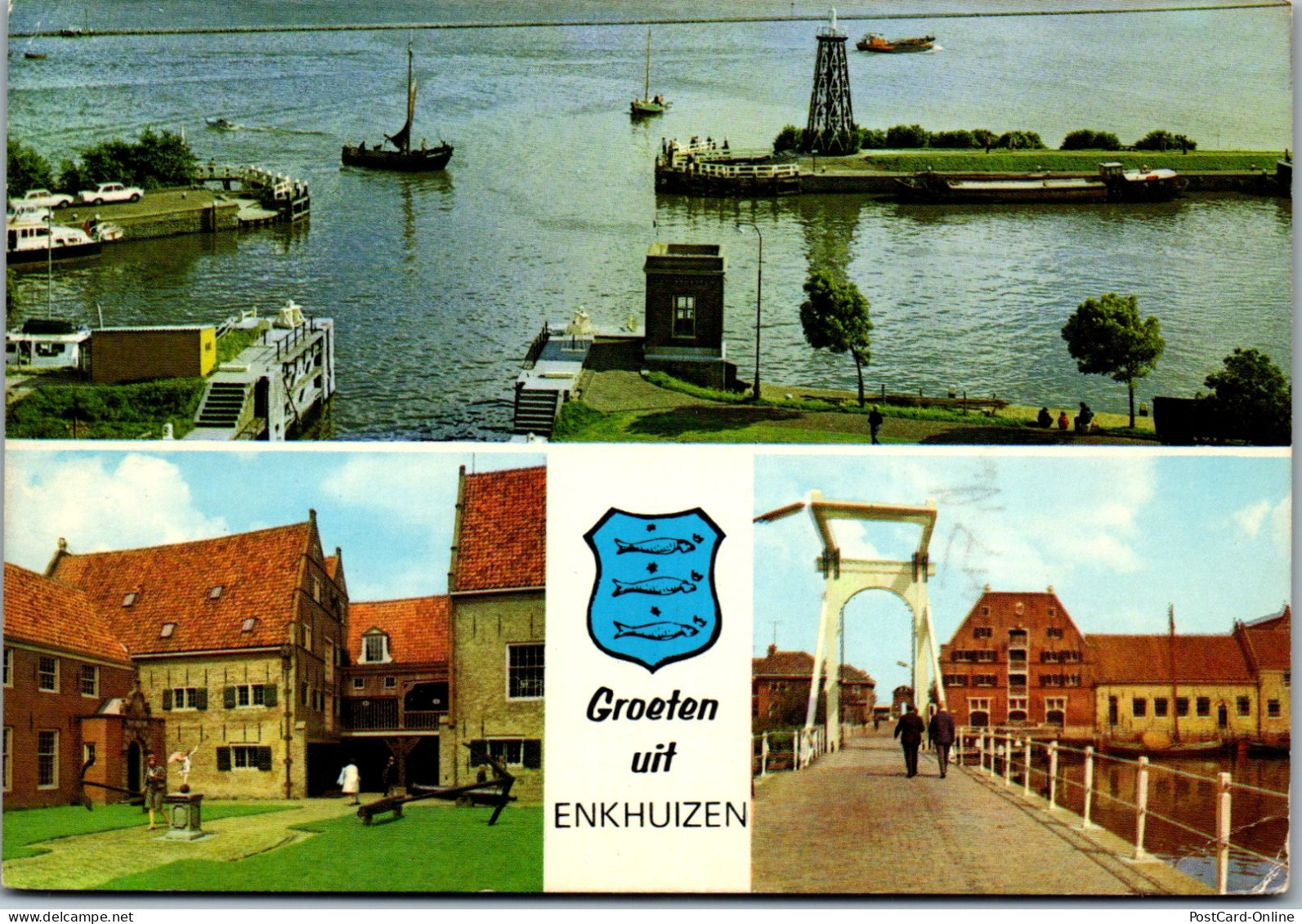 50987 - Niederlande - Enkhuizen , Mehrbildkarte - Gelaufen  - Enkhuizen