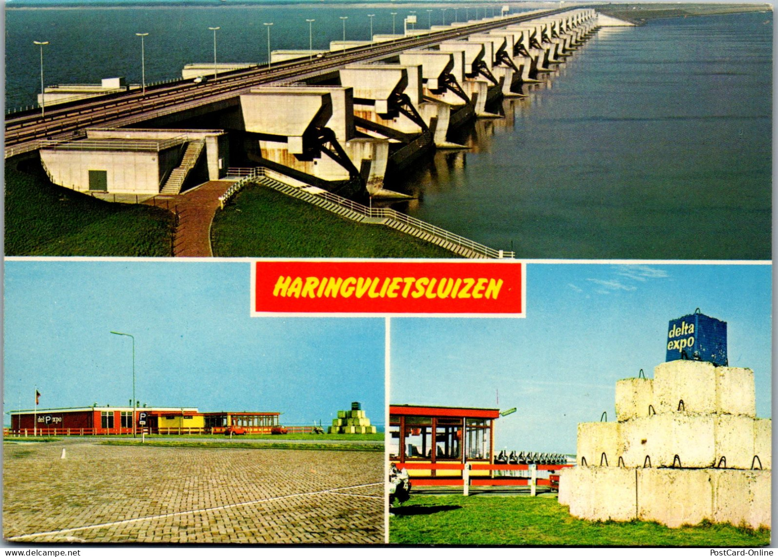 50989 - Niederlande - Haringvlietsluizen , Mehrbildkarte - Gelaufen 1981 - Other & Unclassified