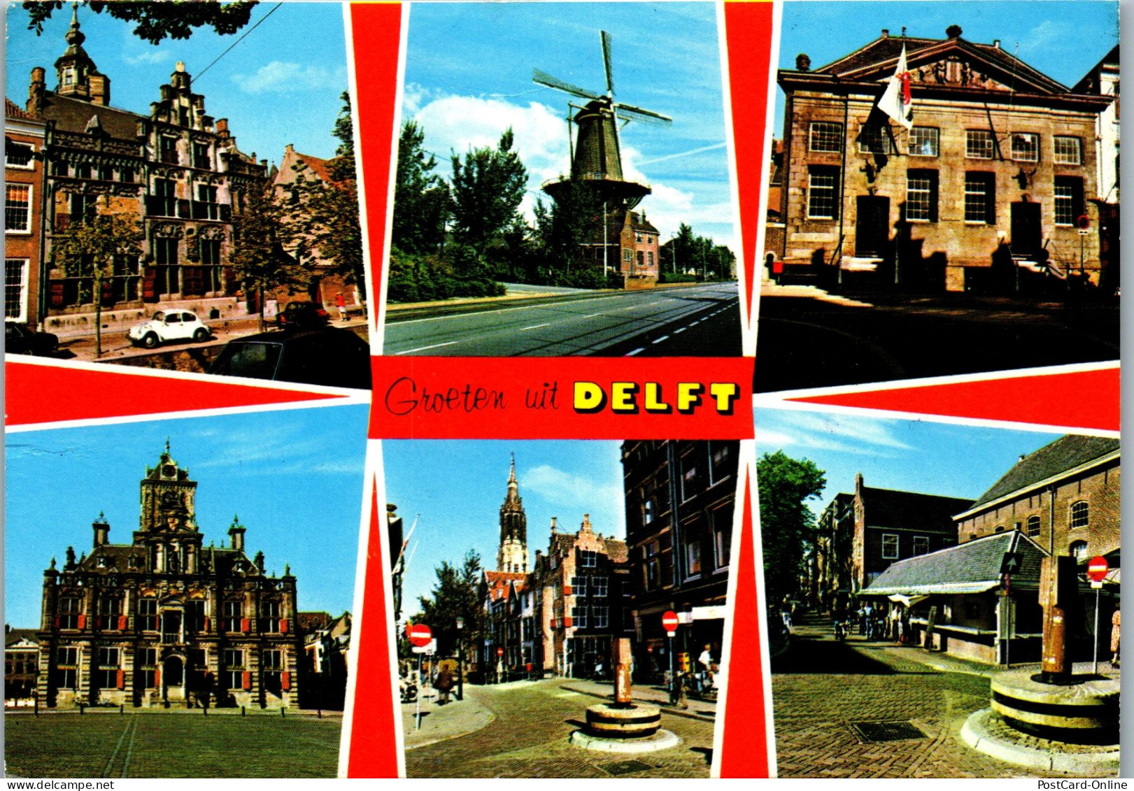 50980 - Niederlande - Delft , Mehrbildkarte - Gelaufen 1980 - Delft