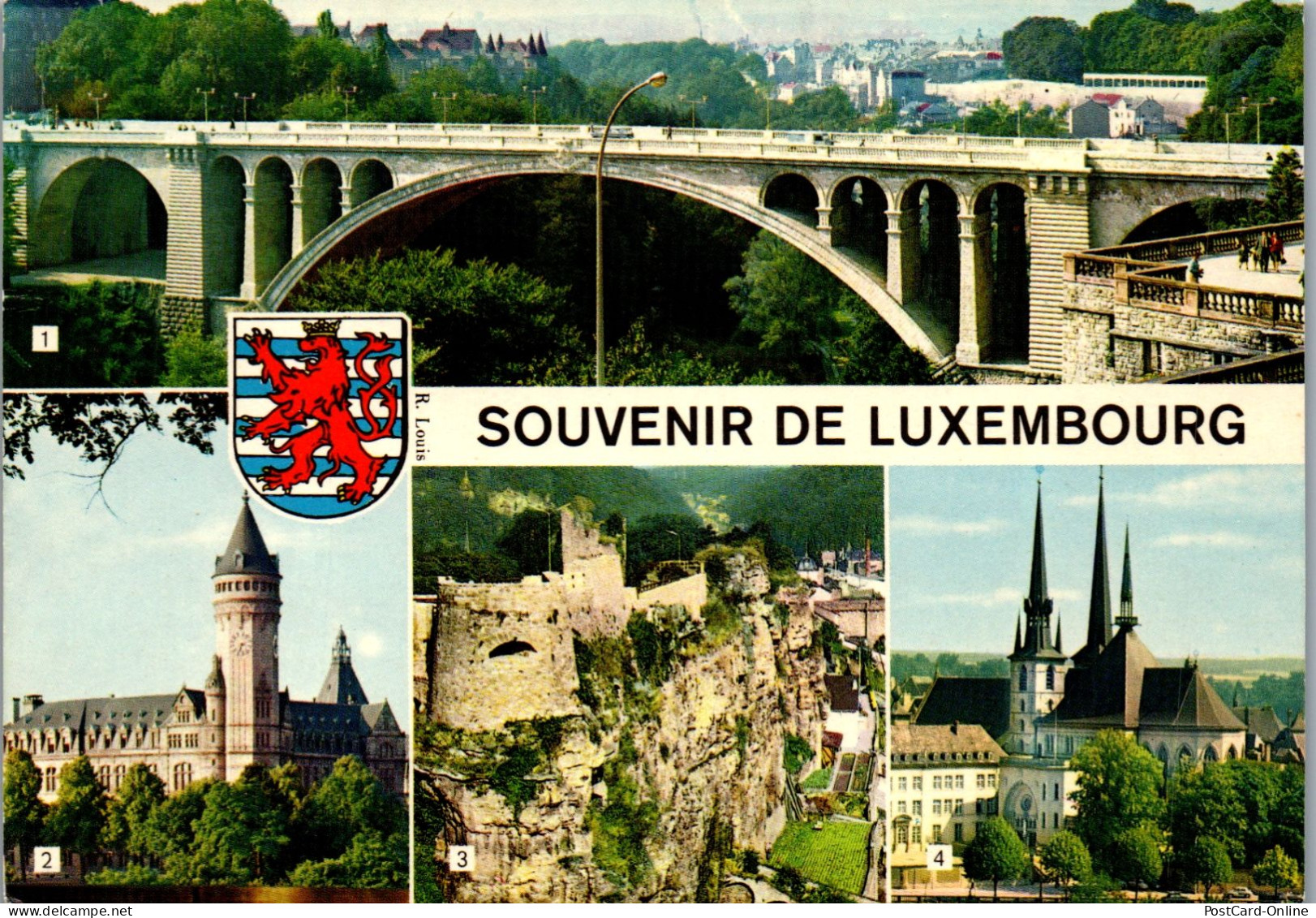 50962 - Luxembourg - Luxemburg , Mehrbildkarte - Gelaufen 1969 - Luxemburgo - Ciudad
