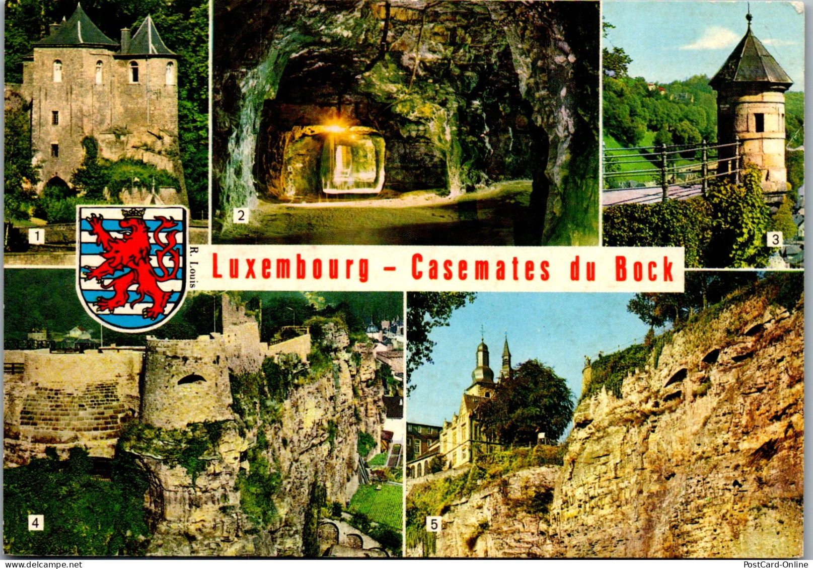 50952 - Luxembourg - Luxemburg , Casemates Du Bock - Gelaufen 1976 - Lussemburgo - Città