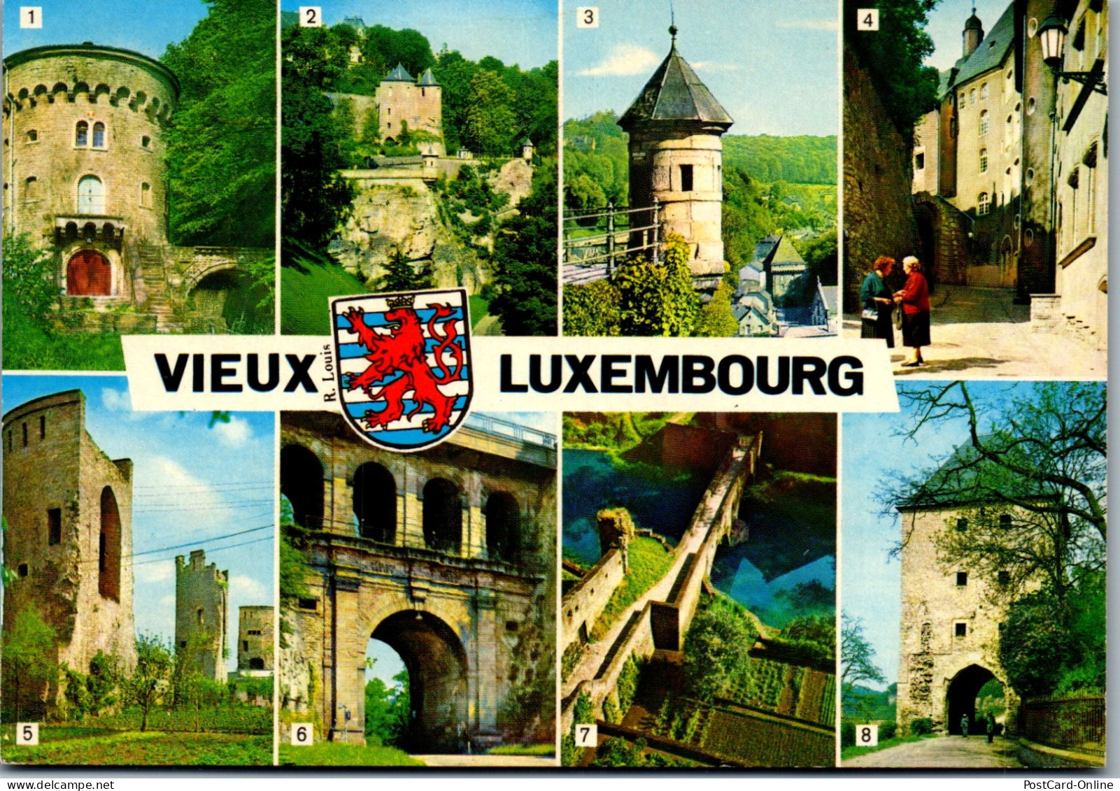 50959 - Luxembourg - Luxemburg , Mehrbildkarte - Gelaufen 1984 - Luxemburgo - Ciudad