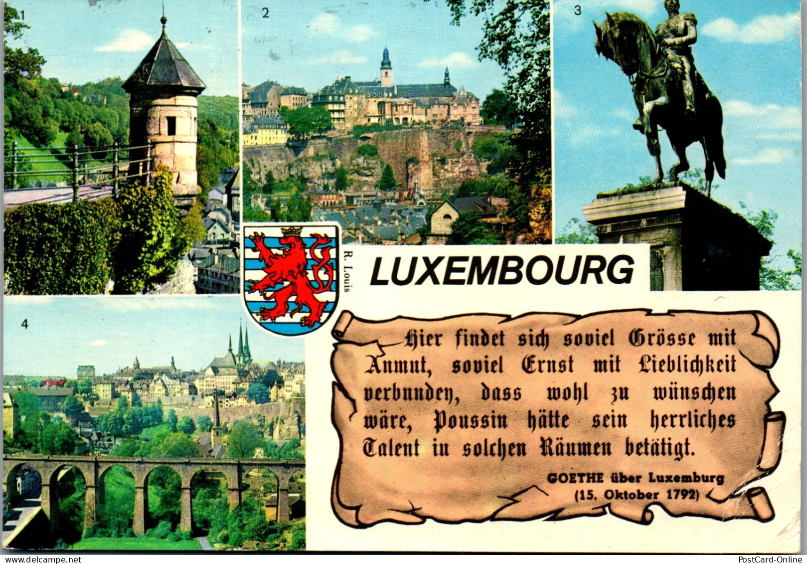 50948 - Luxembourg - Luxemburg , Mehrbildkarte - Gelaufen  - Luxemburg - Stadt