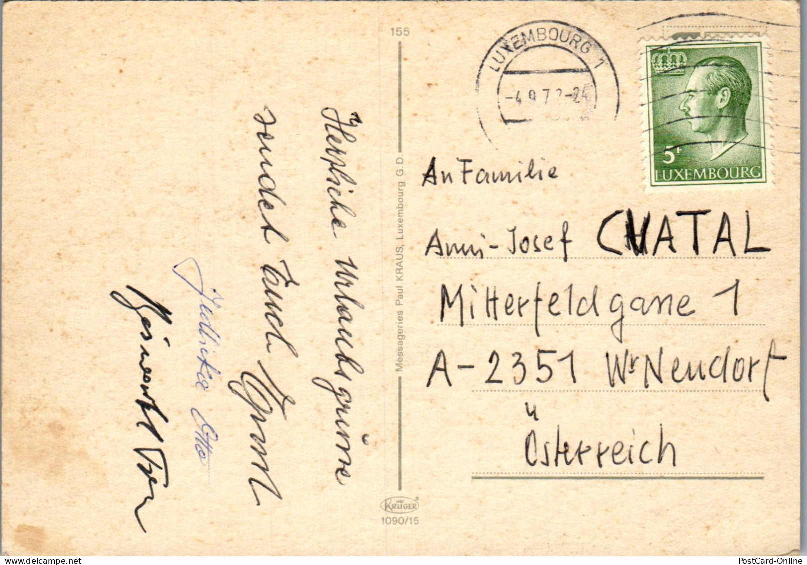 50953 - Luxembourg - Luxemburg , Mehrbildkarte - Gelaufen 1972 - Luxemburgo - Ciudad