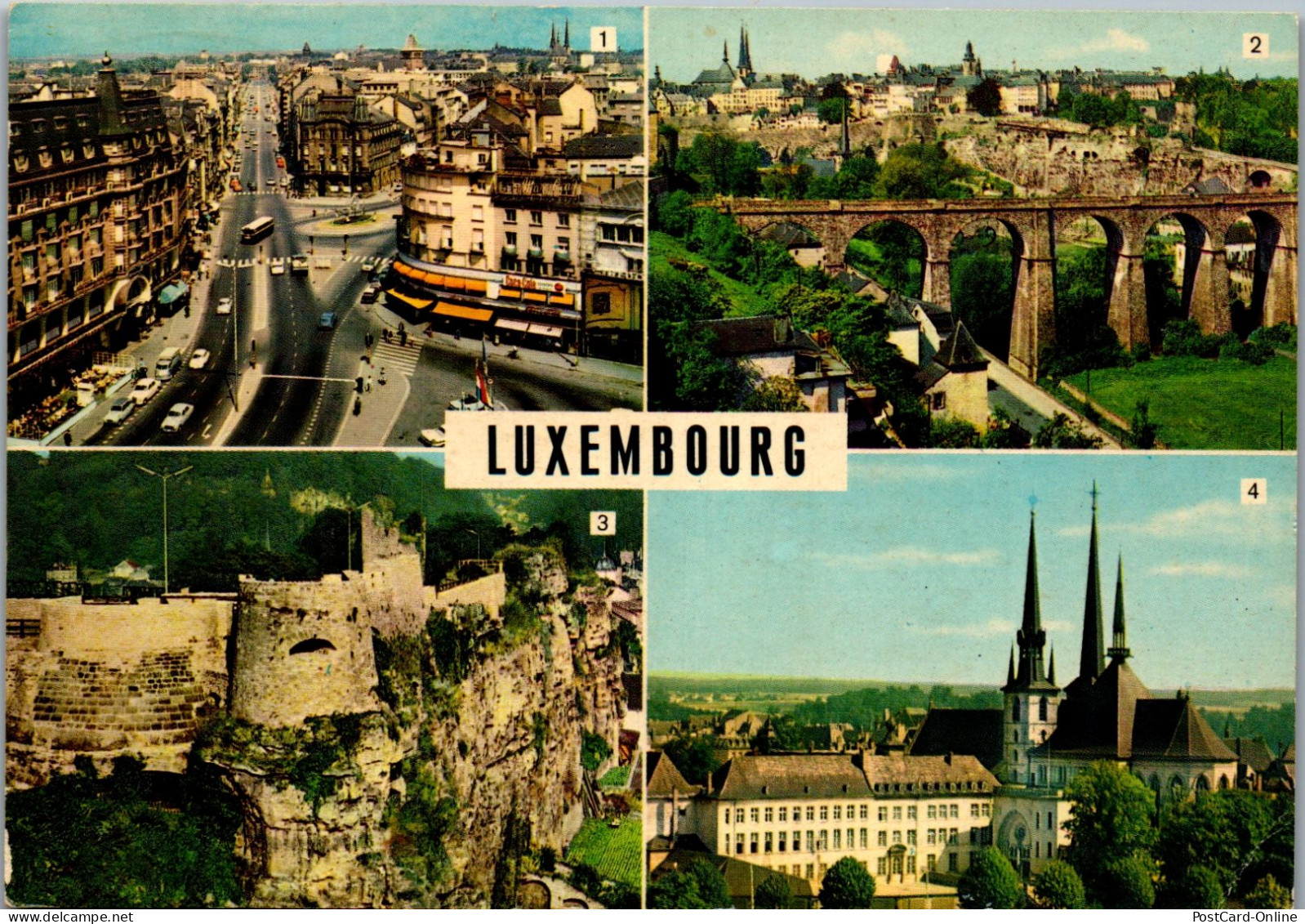 50947 - Luxembourg - Luxemburg , Mehrbildkarte - Gelaufen 1973 - Luxemburg - Stadt