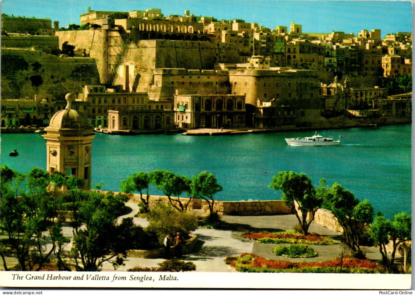 50942 - Malta - Valletta , The Grand Harbour And Valletta From Senglea - Gelaufen 1982 - Malte