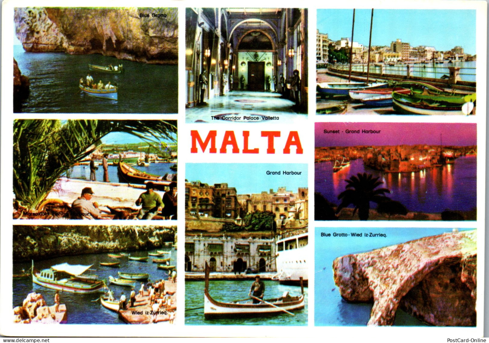 50928 - Malta - View , Mehrbildkarte - Gelaufen 1982 - Malta