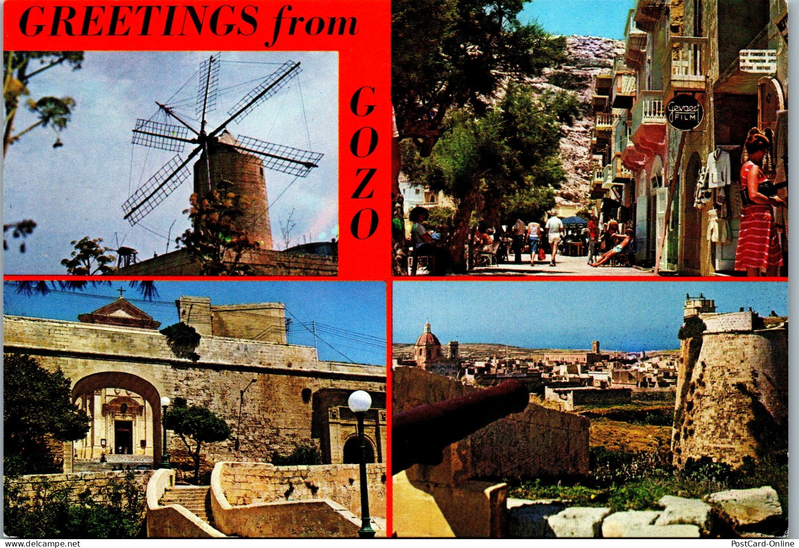 50930 - Malta - Gozo , Mehrbildkarte - Gelaufen 1982 - Malta