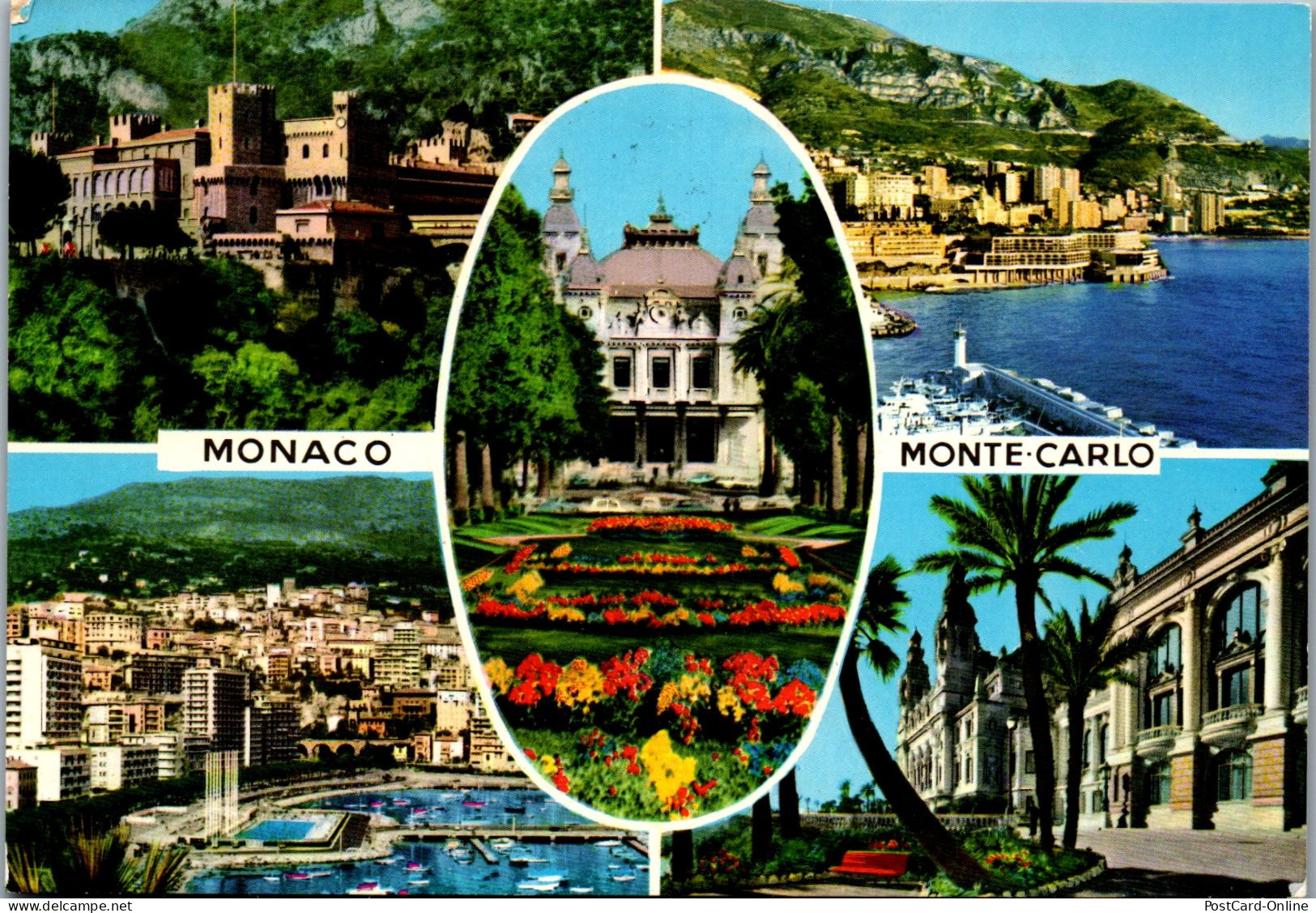 50924 - Monaco - Monte Carlo , Mehrbildkarte - Gelaufen  - Monte-Carlo