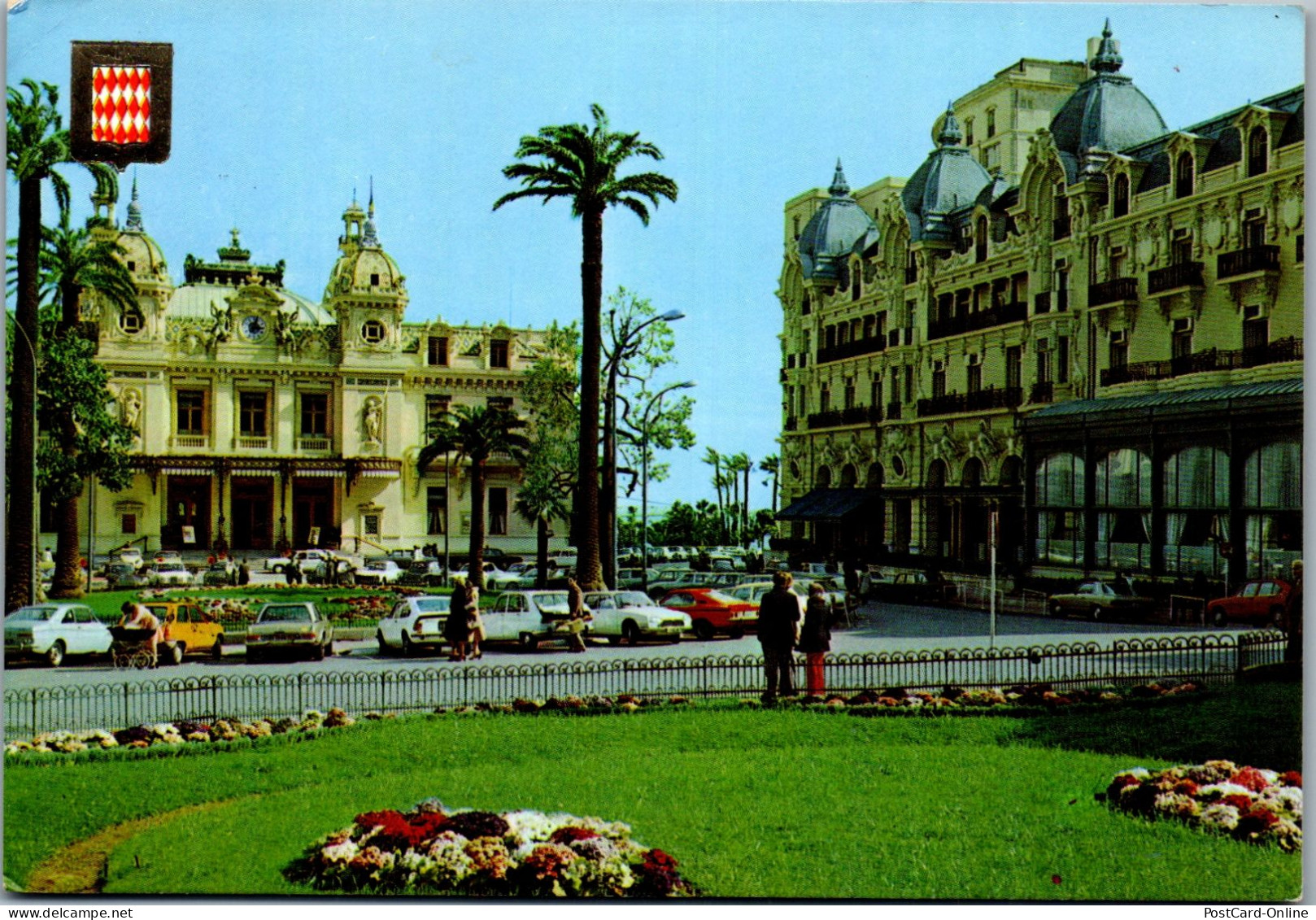 50923 - Monaco - Monte Carlo , Hotel De Paris , Le Casino Et Ses Jardins - Gelaufen 1985 - Monte-Carlo