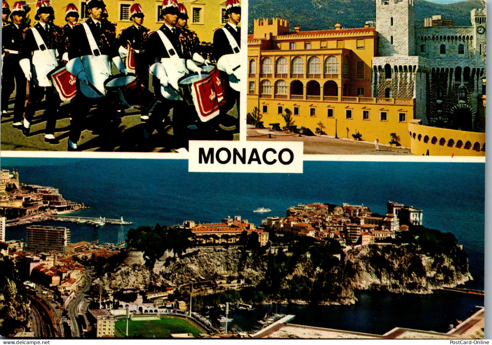 50916 - Monaco - Principaute , Mehrbildkarte - Gelaufen  - Panoramic Views