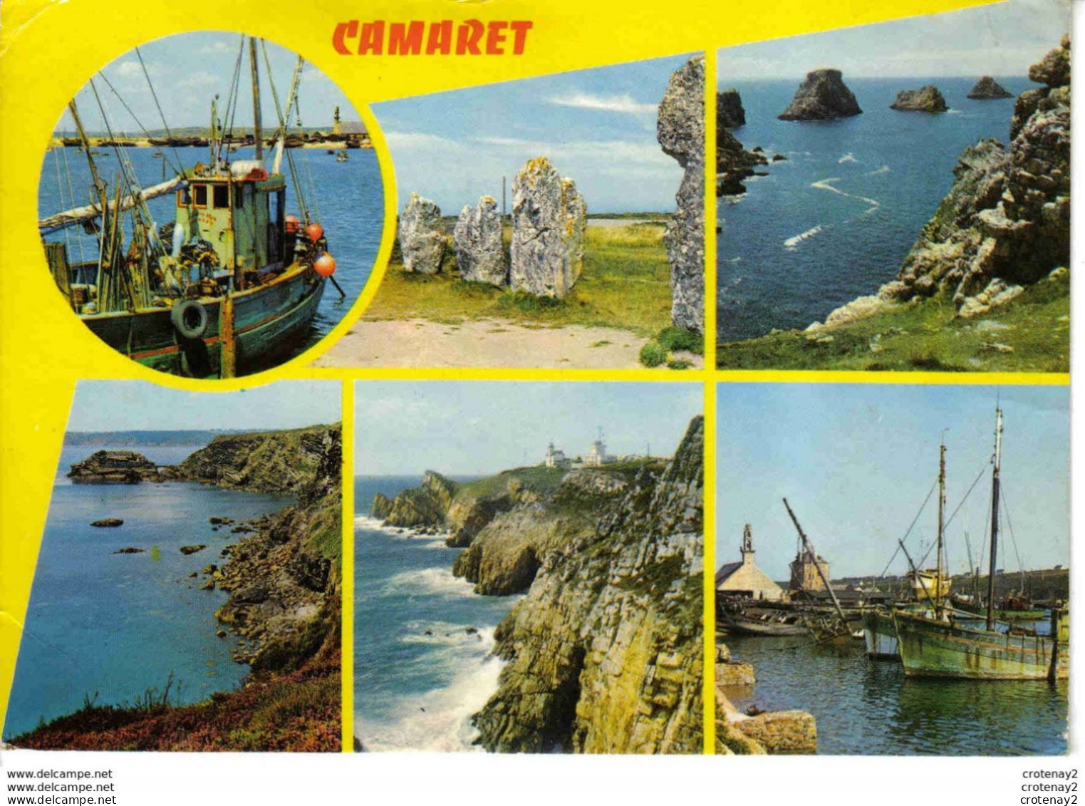 29 CAMARET Multivues N°139 Port Alignements De LAGATJAR Les Tas De Pois La Pointe De TOULINQUET En 1973 Bateaux De Pêche - Camaret-sur-Mer